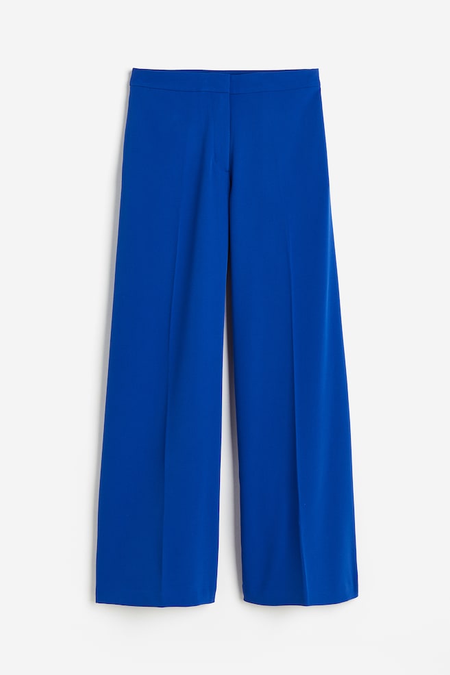 Wide tailored trousers - Bright blue/Black/Beige/Light beige - 1