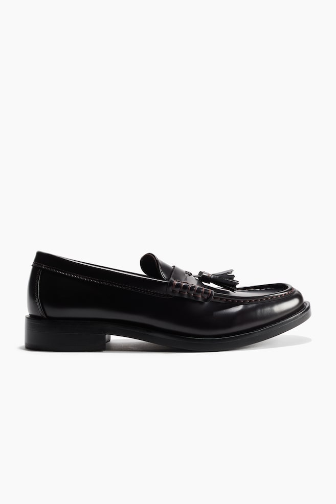 Tasseled Penny Loafers - Dark brown - 1