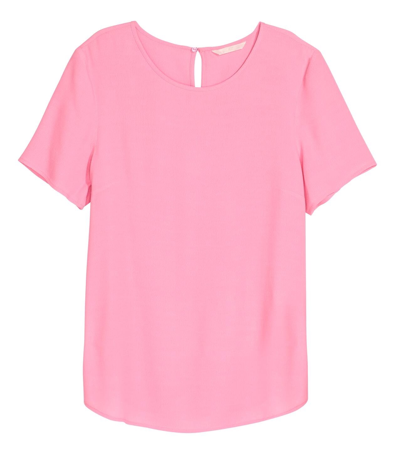 Short-sleeved blouse - Short sleeve - Pink - Ladies | H&M GB