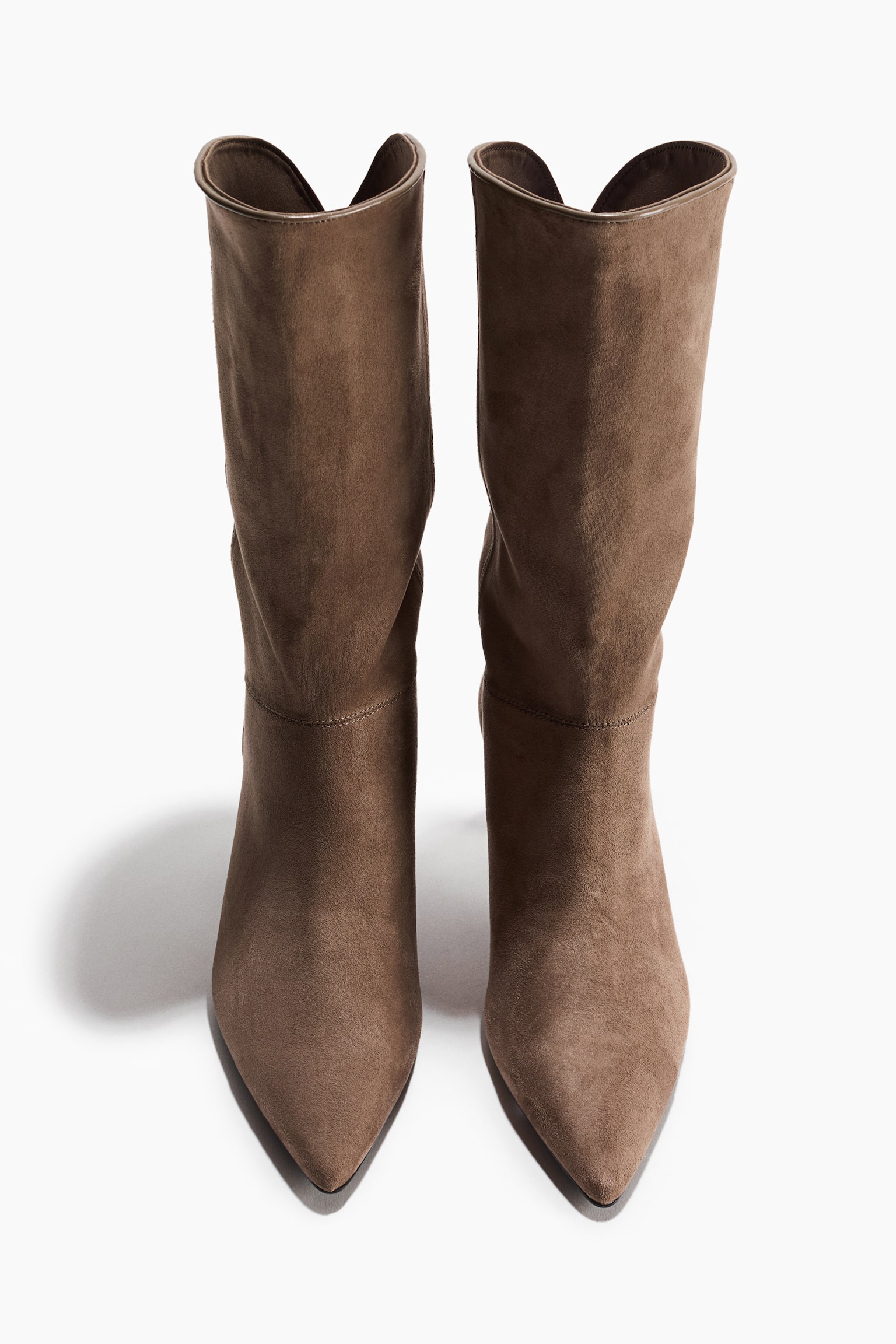 Женские ботинки H&M Heeled, цвет: Тёмный бежевый — фото 4