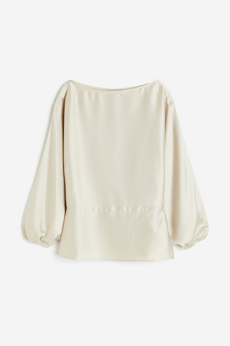 Crêpe satin blouse