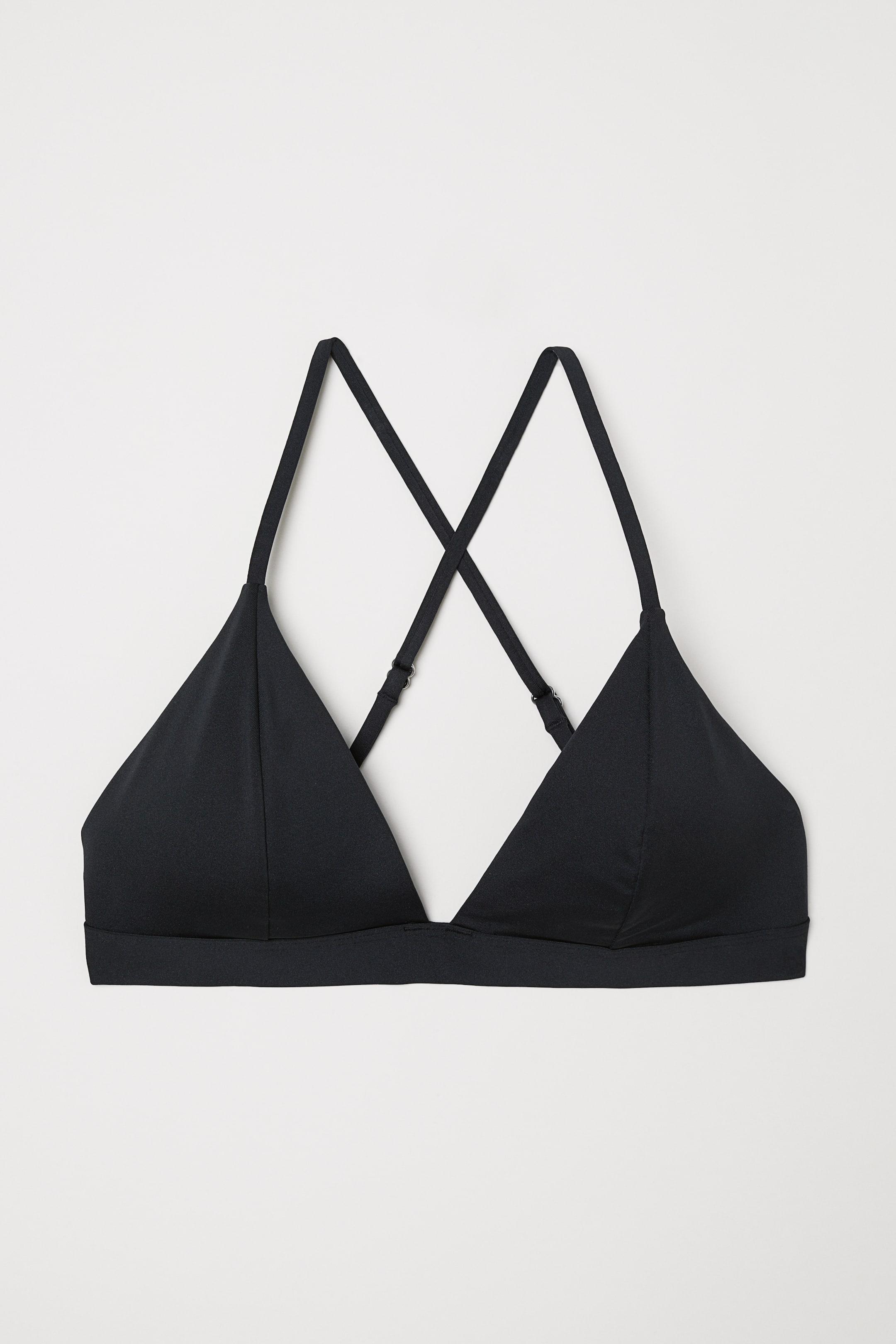 Se større billede: Vatteret trekantsbikini-bh - Sort - DAME | H&M DK 1