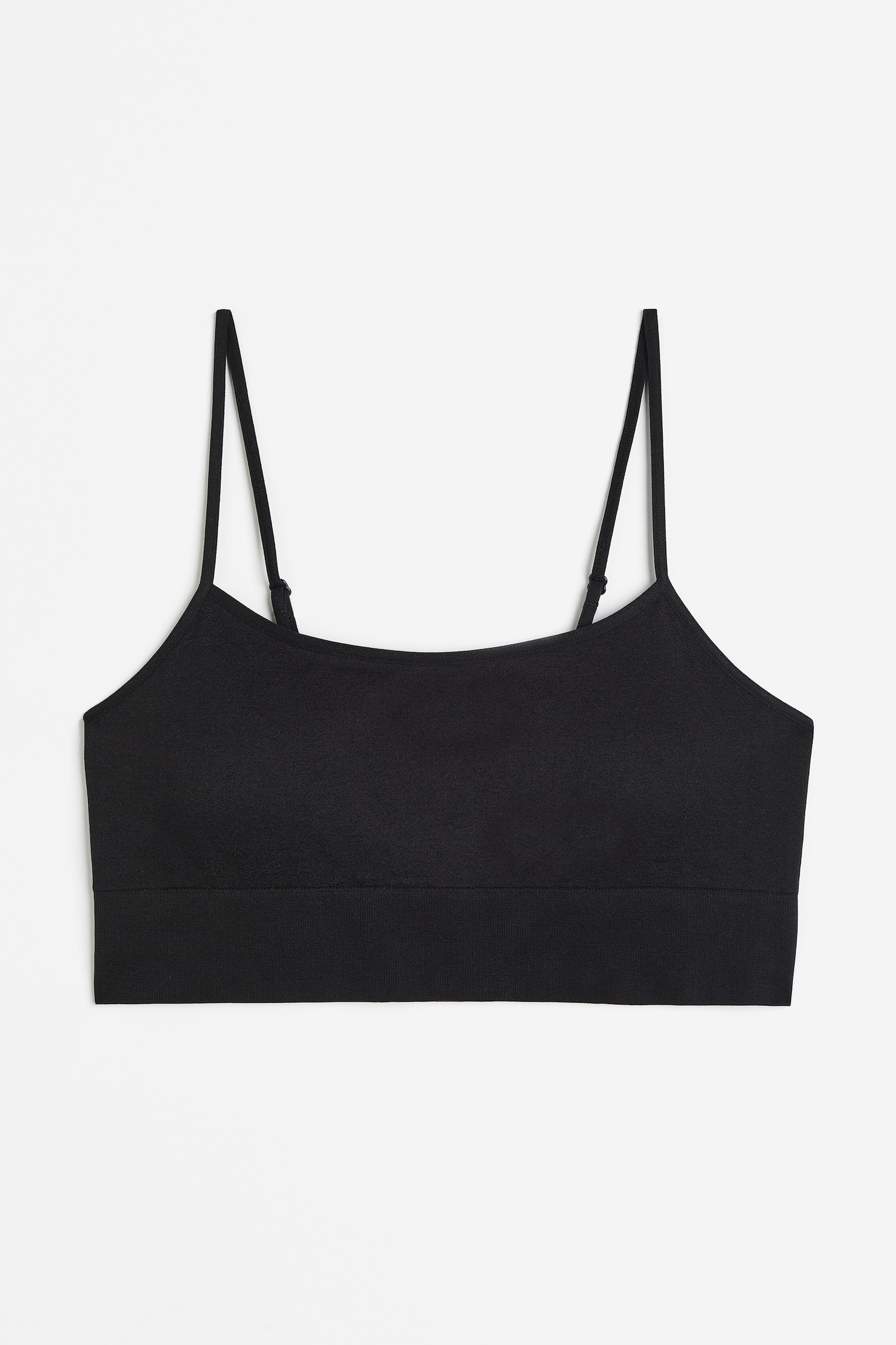 Seamless padded bralette - Black - 2