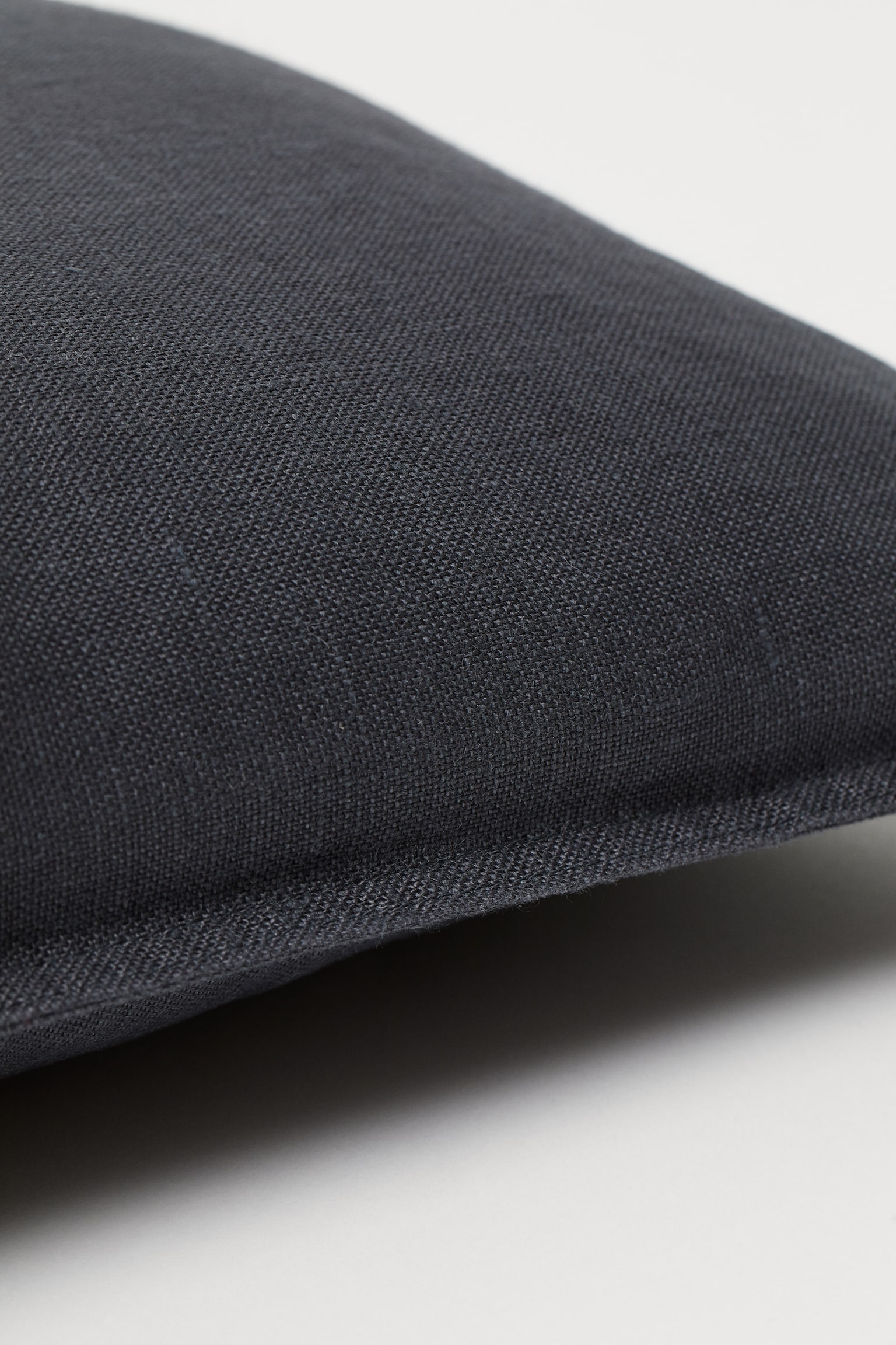 Washed linen cushion cover - Anthracite grey/Dark khaki green/Dark greige/White - 4