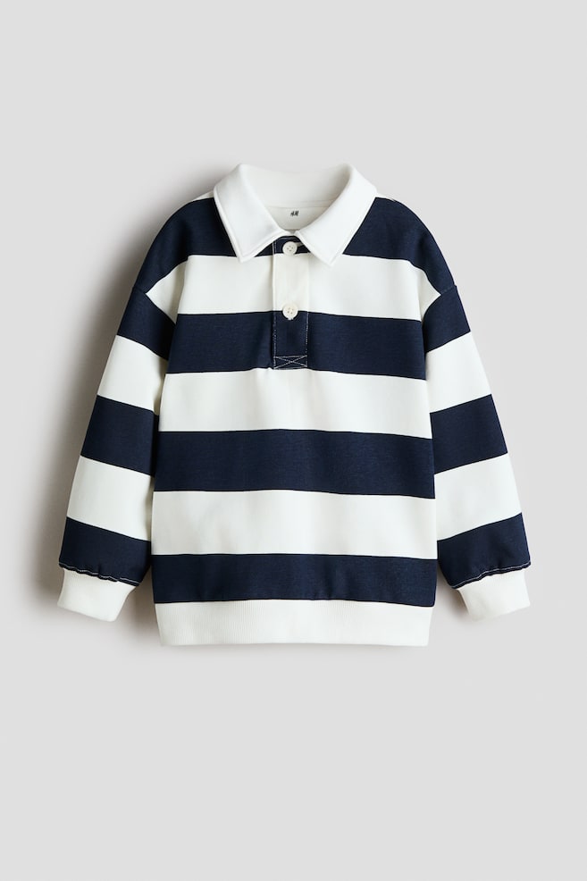 Rugby Shirt - White/Navy blue/White/Dark green - 1