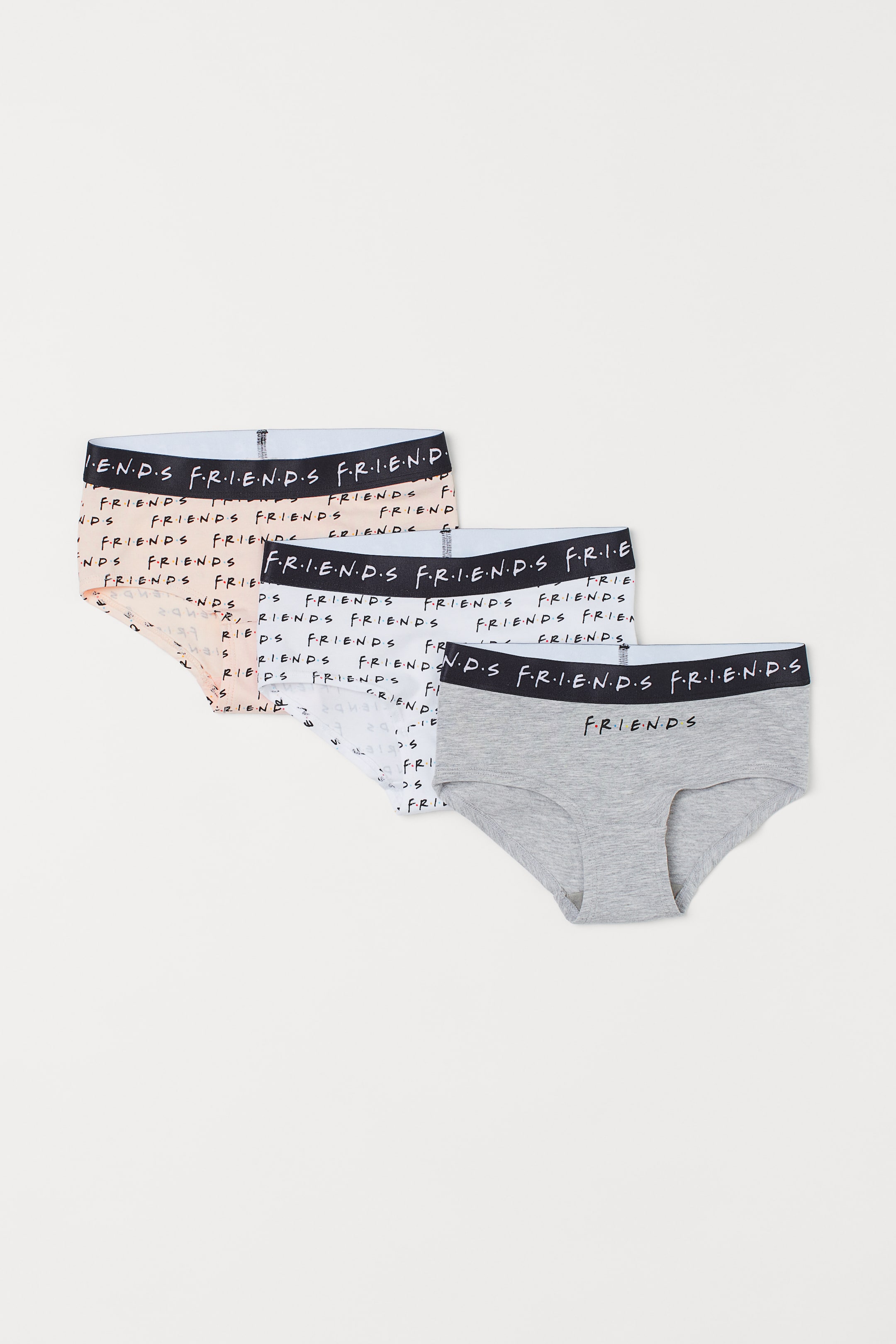 View larger image: 3-pack Printed Hipster Briefs - Light pink/Friends - Kids | H&M US 1