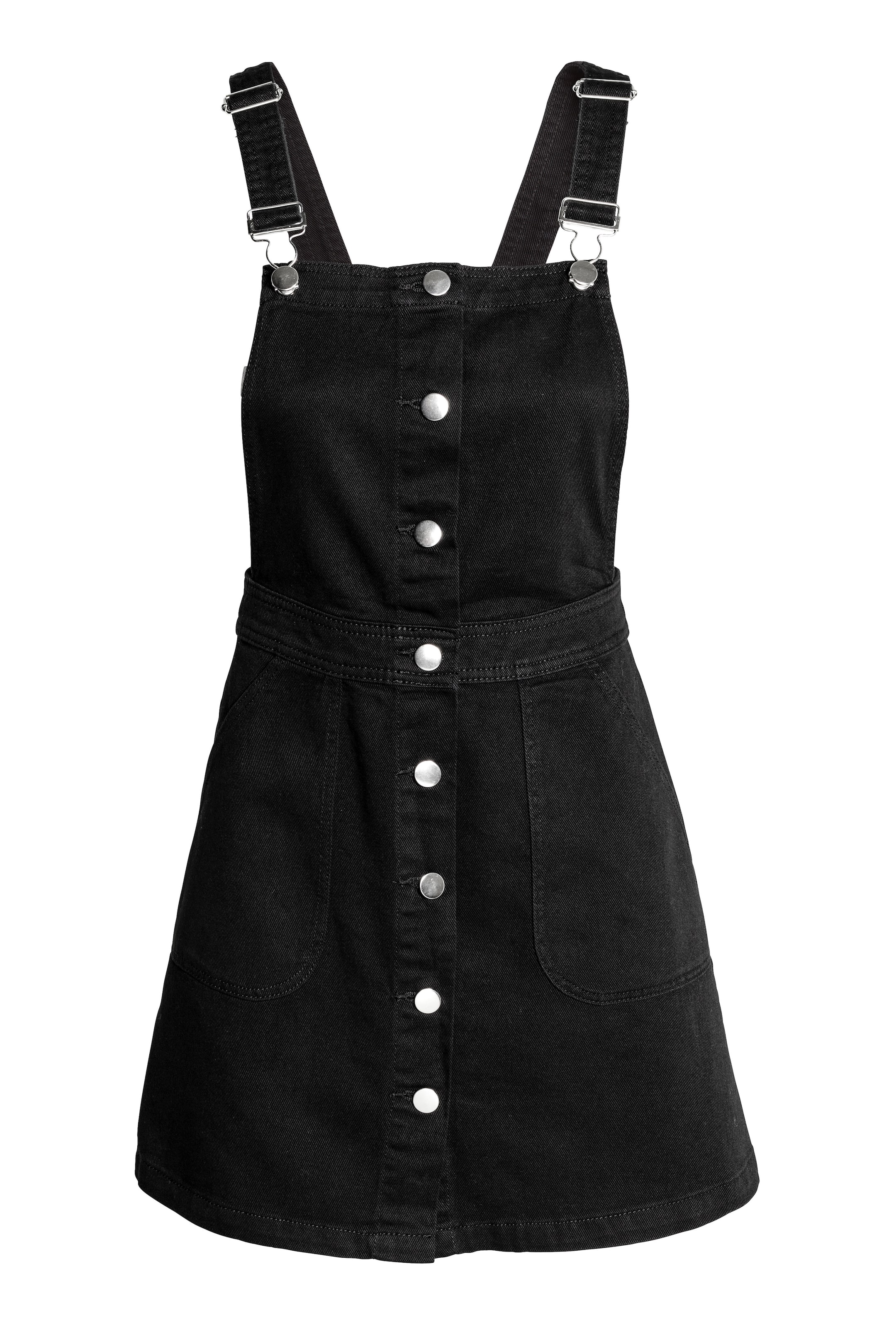 Agrandir l'image: Robe salopette en denim - Noir - FEMME | H&M FR 1
