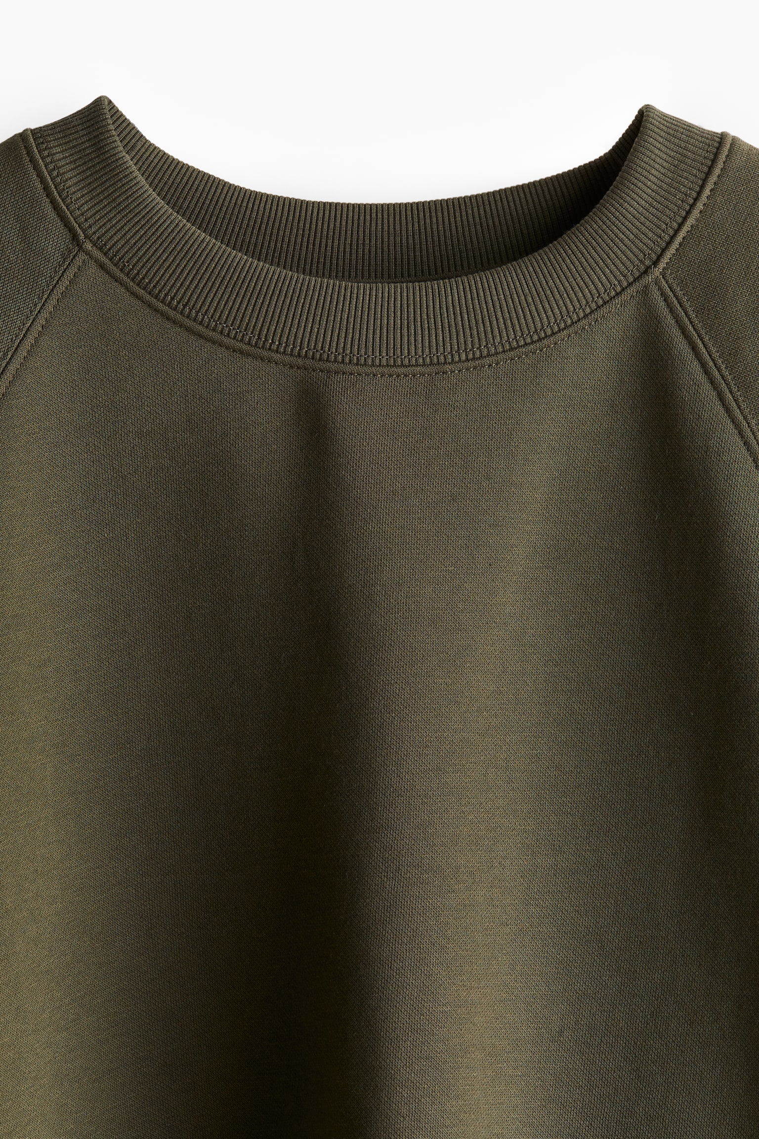 Sweatshirt - Dark khaki green/Black/Light grey marl/White - 5