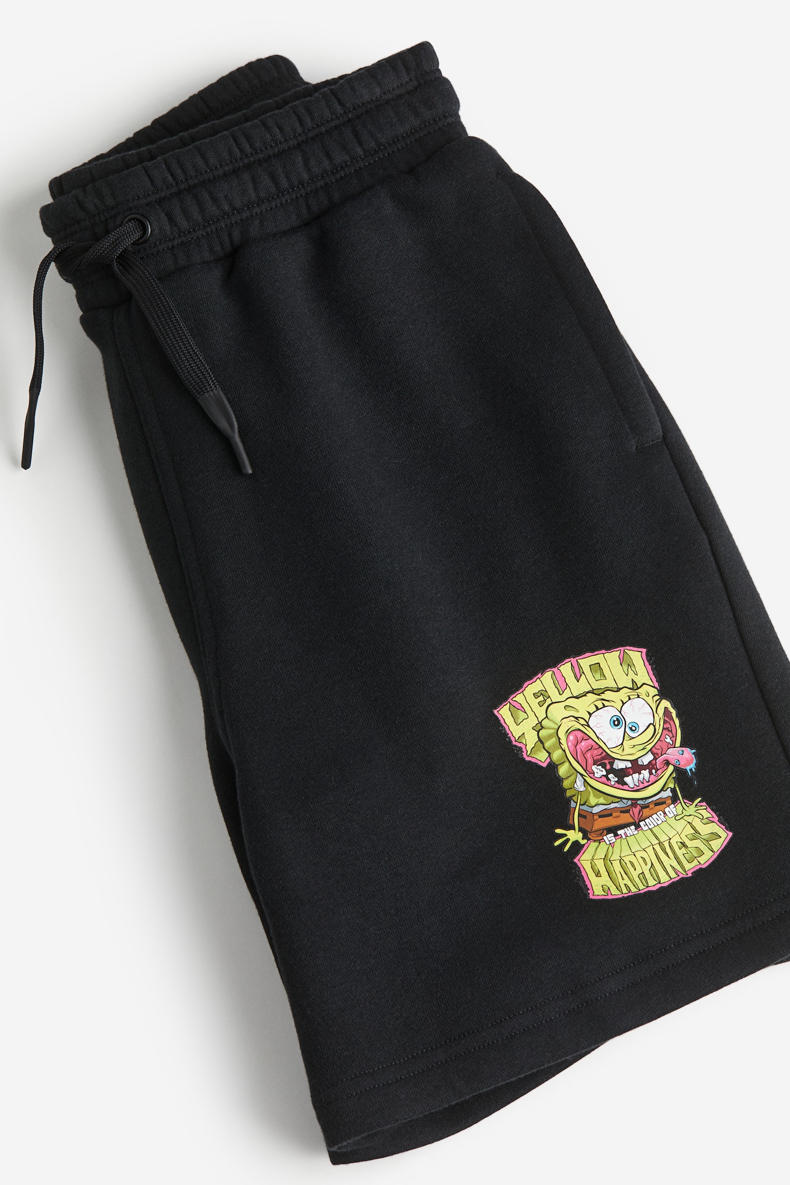 Print-motif sweatshorts - Black/SpongeBob SquarePants - 2