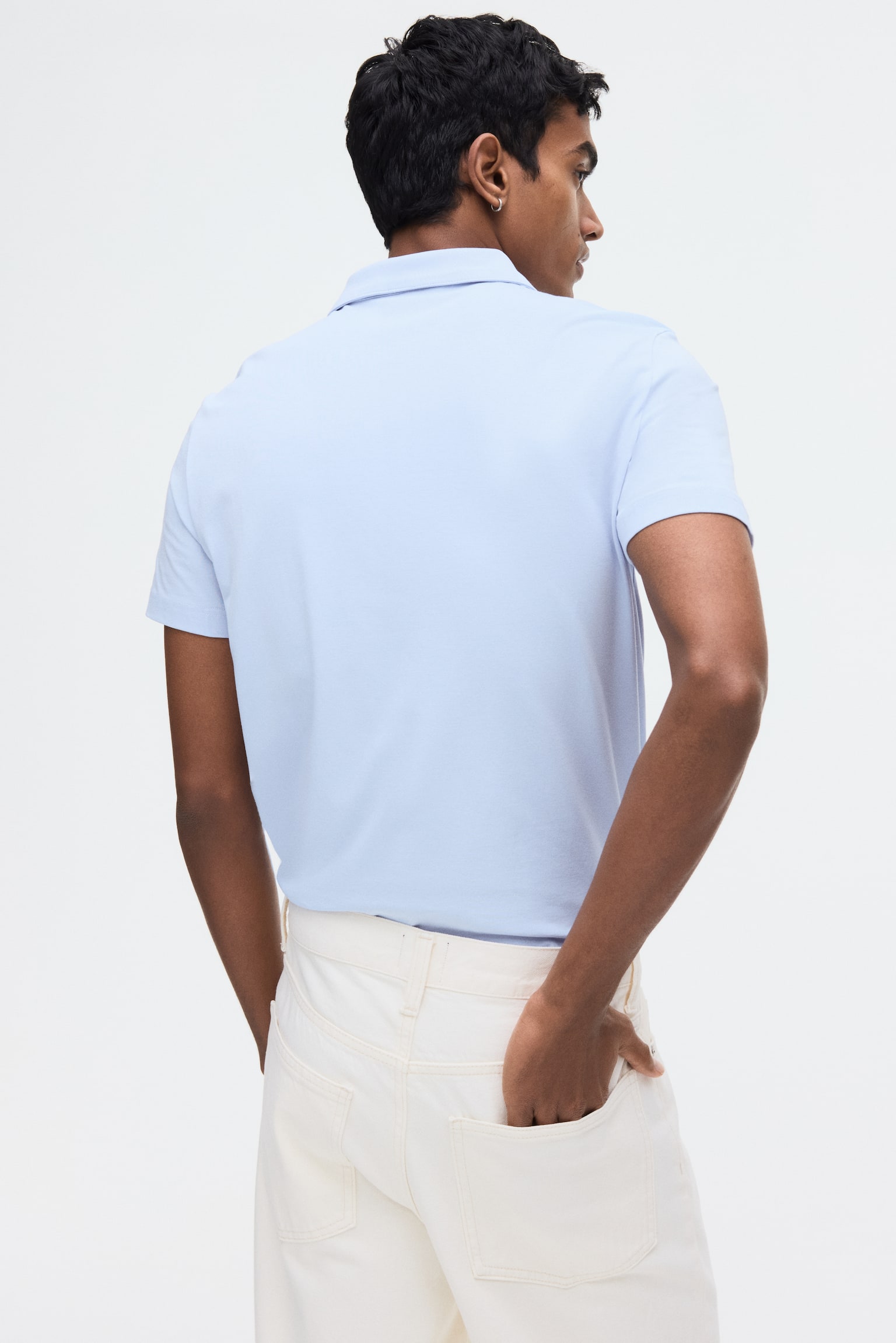 Slim Fit Polo shirt - Light blue/Navy blue/Black/Khaki green - 3