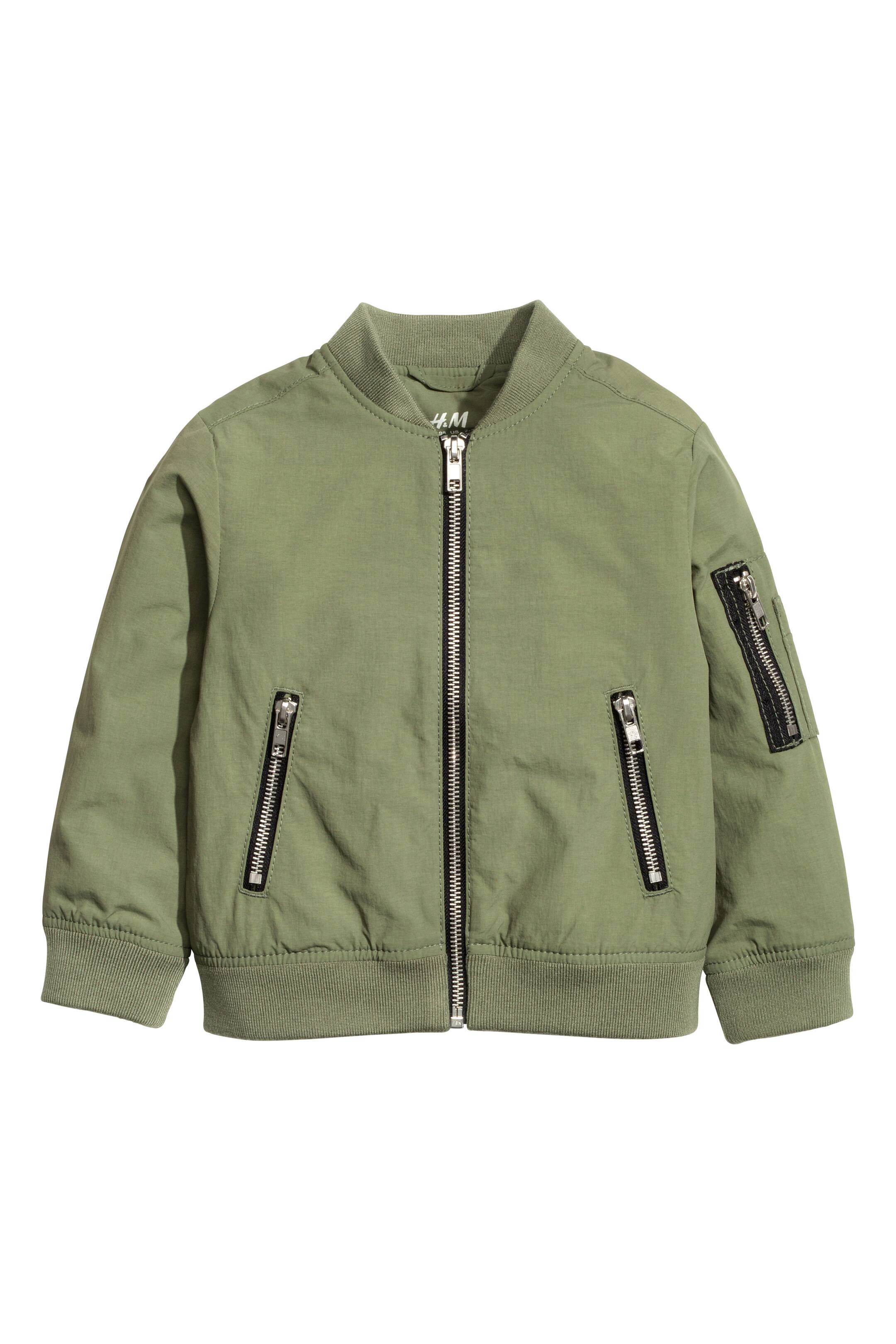 View larger image: Bomber jacket - Khaki green - Kids | H&M GB 1