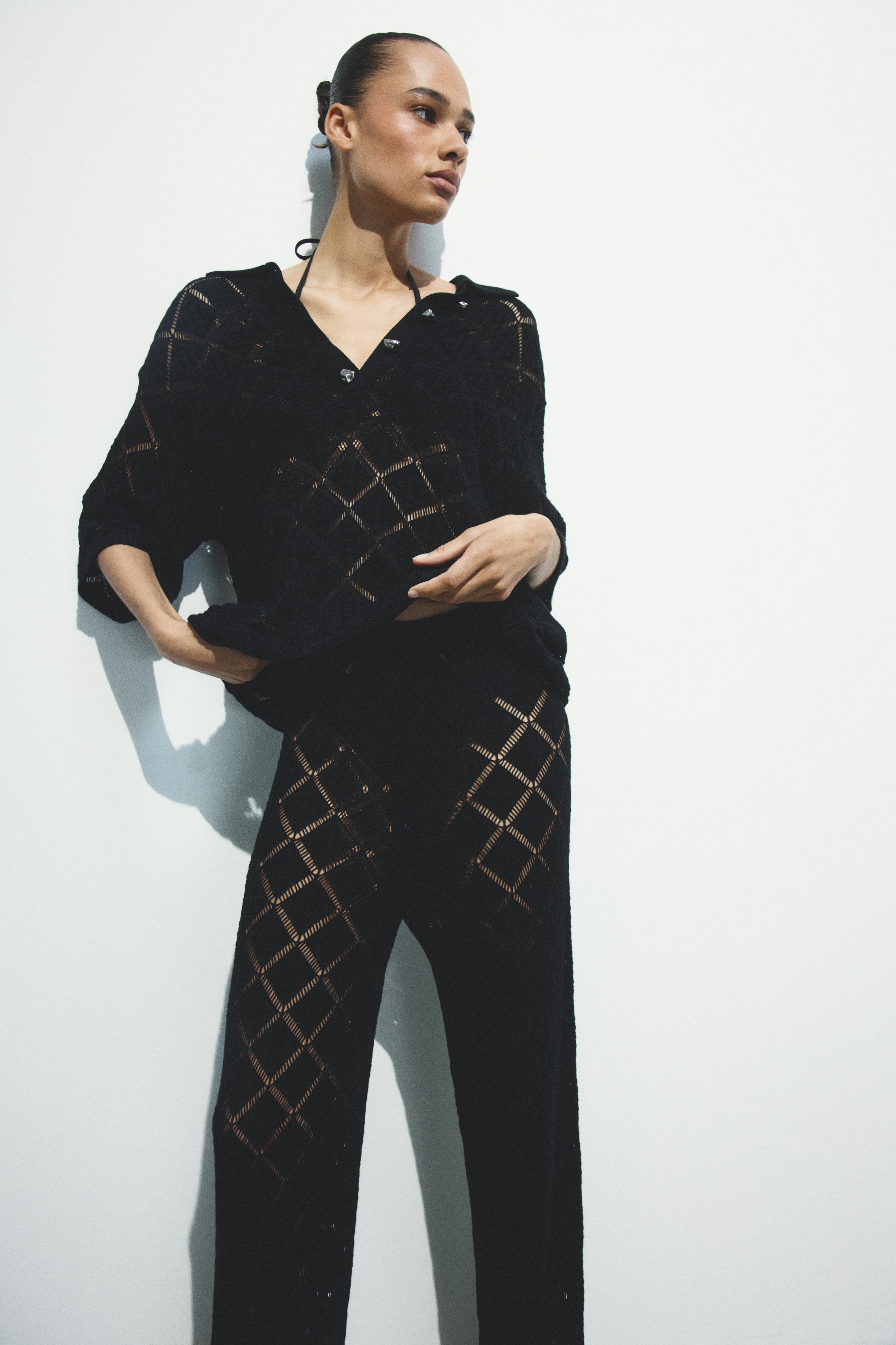 Crochet-Look Pants by H&M