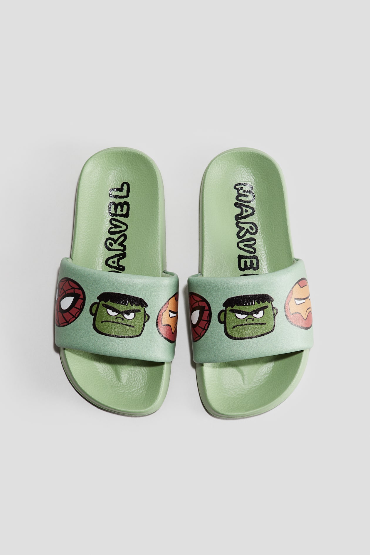 Pool Shoes Green Marvel Comics Kids H M US pool-shoes-green-marvel-comics-kids-h-m-us