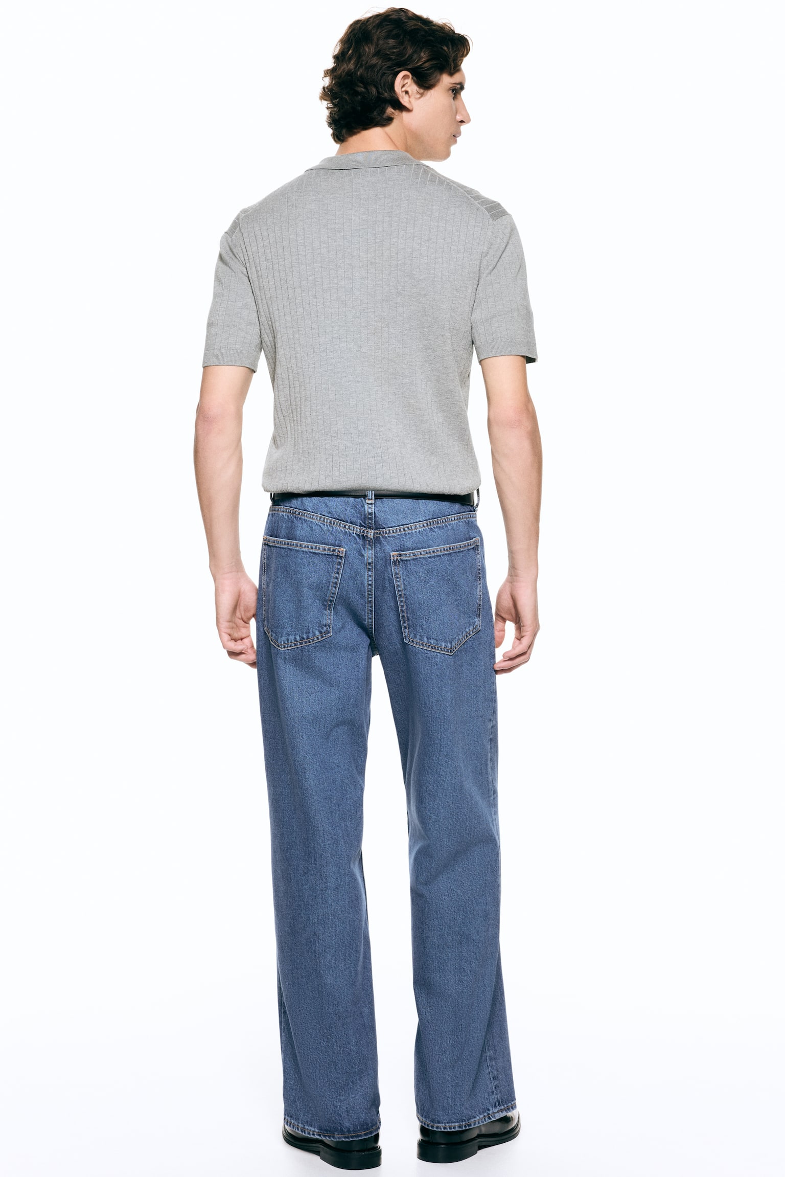 Playera polo Slim Fit - Gris/Azul oscuro/Crema - 6