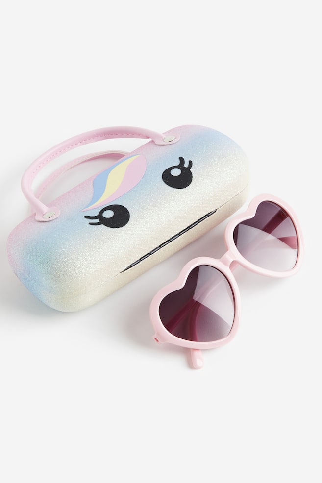 Sunglasses and case - Light pink/Unicorn - 2