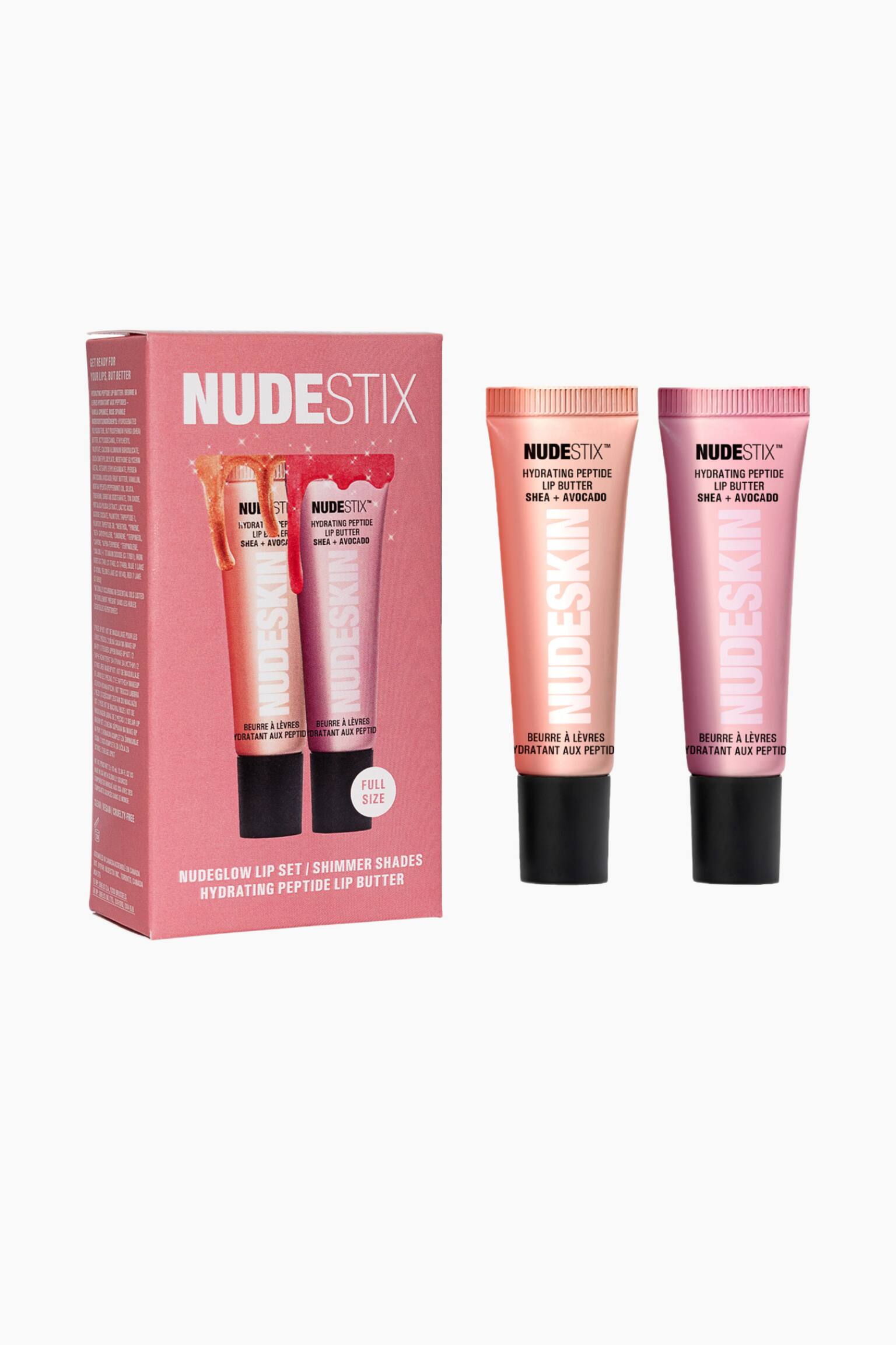 Nudestix 2pc Nudeglow Lip Set - Vanilla Sprinkle, Rose Sparkle - 1