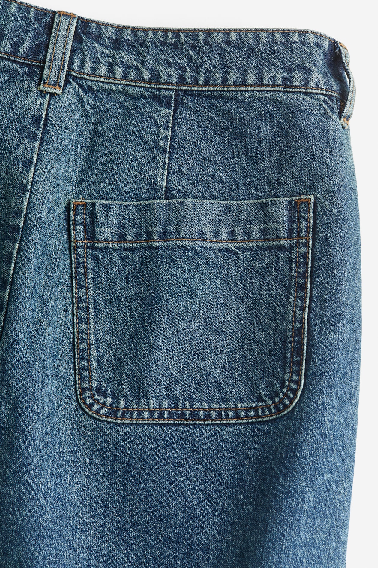 Denim Cargo Skirt - image 2