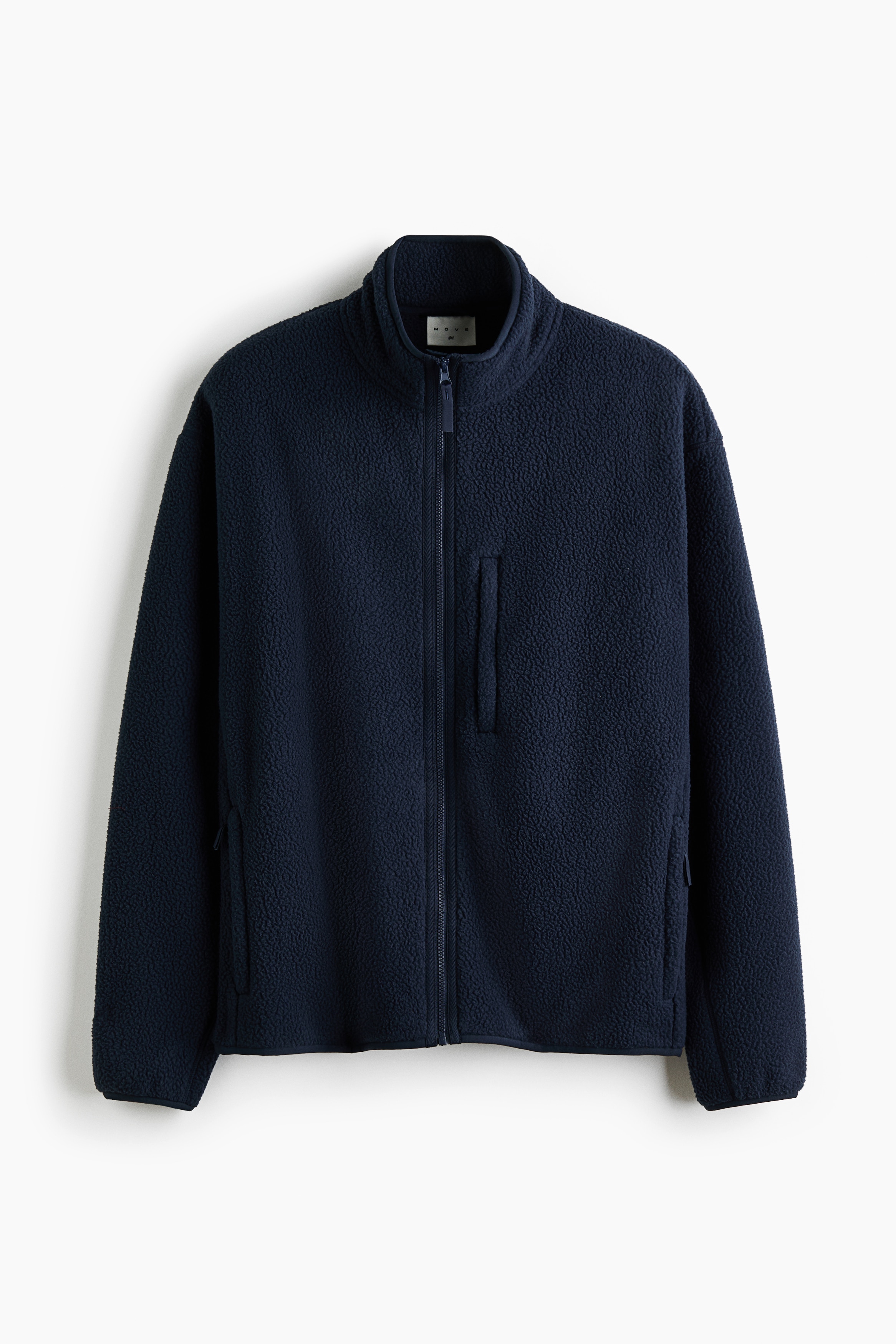 Regular Fit Teddy jacket - Navy blue/Black/Ivory
