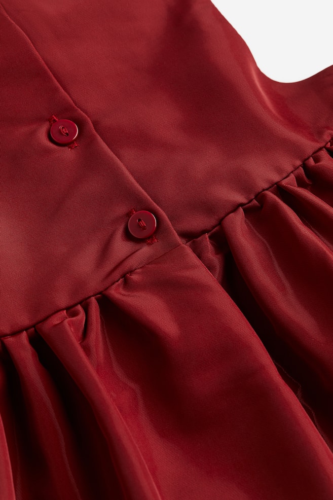 Sukienka z kokardą - Ciemnoczerwony - 3