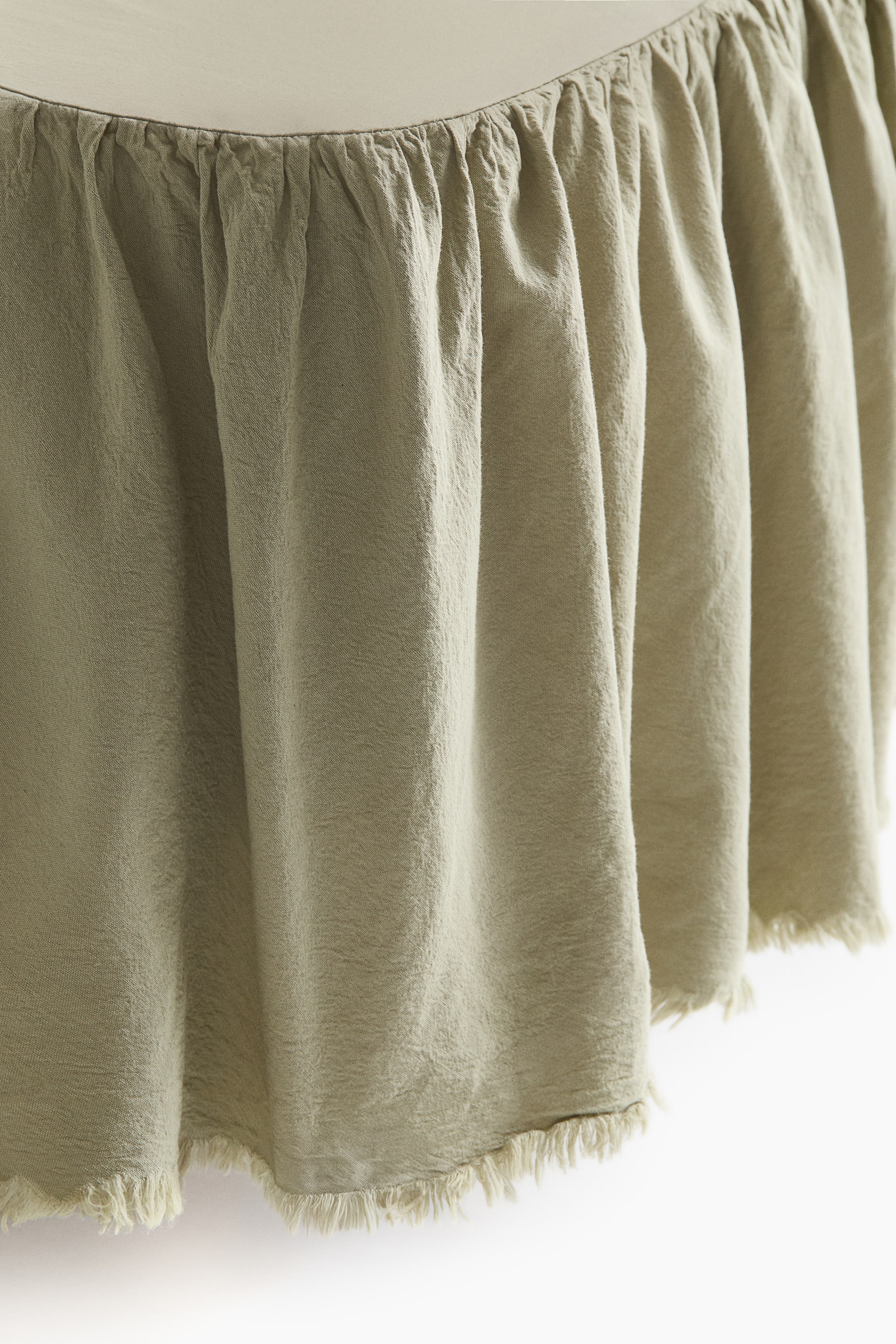 Visualizza immagine più grande: Copriletto in misto lino - Verde kaki chiaro - HOME | H&M IT 1