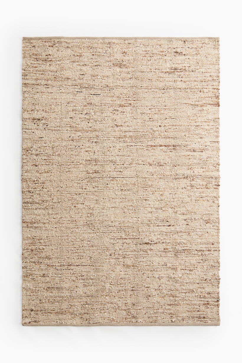 Dark beige Large wool-blend rug at H&M Home | H&M GB