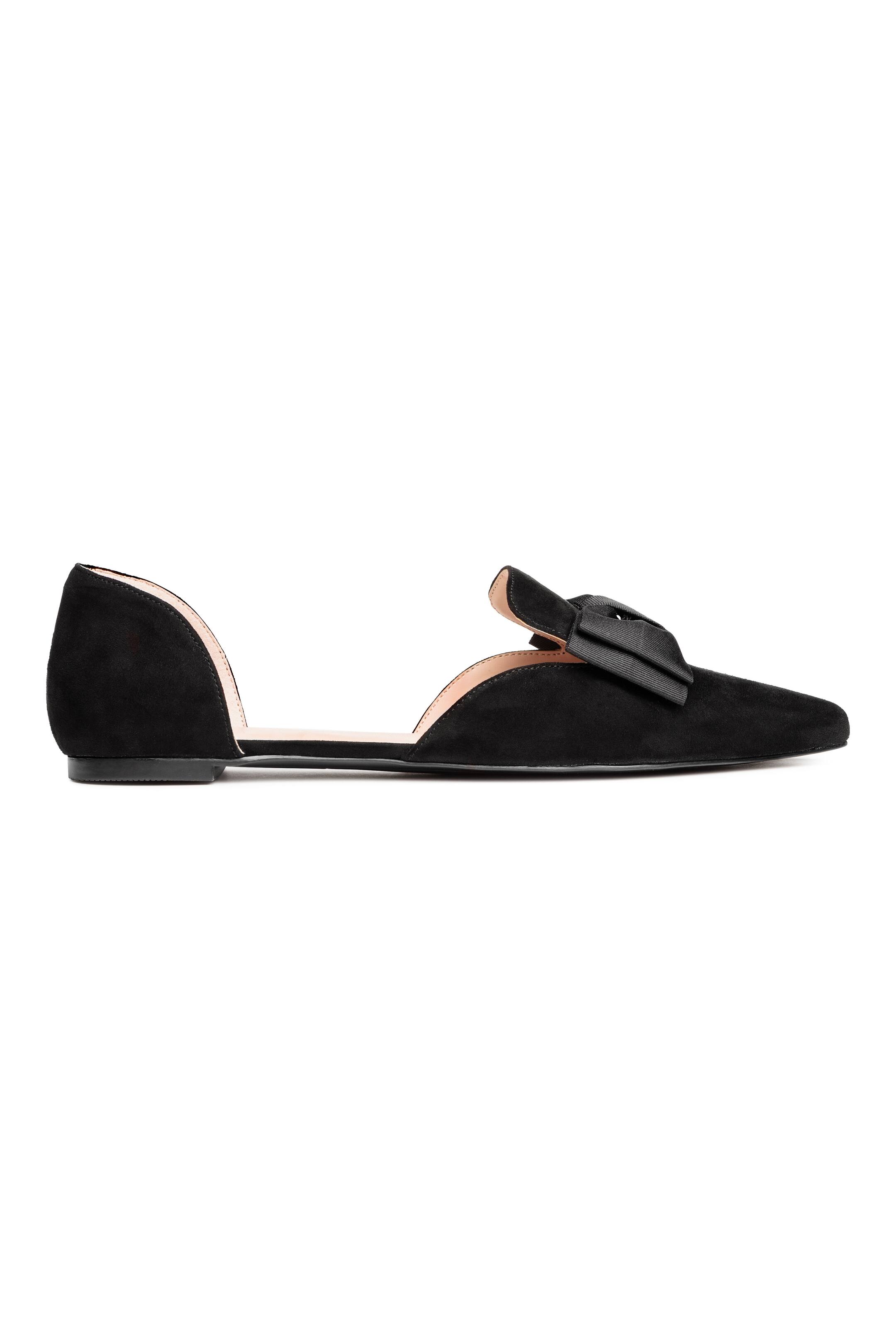 View larger image: Pointed flats with a bow - Black - Ladies | H&M GB 1
