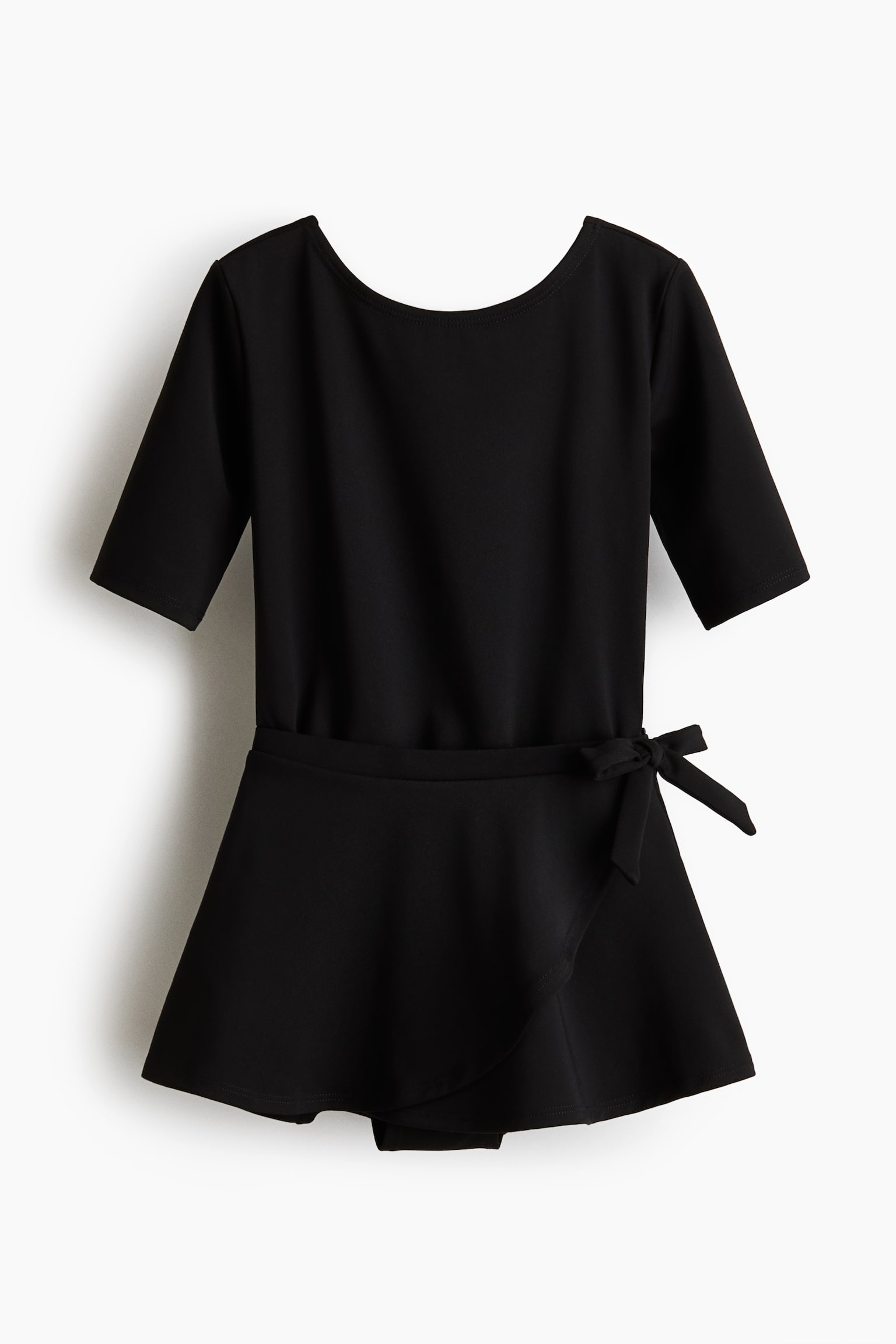 Dvojdielna súprava body a sukne - Čierna/Svetloružová - 1