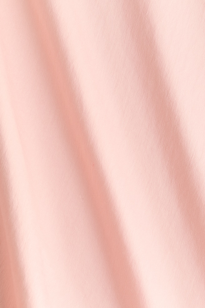 Falda maxi de satín - Rosa durazno/Beige/Diseño de leopardo/Café oscuro - 2