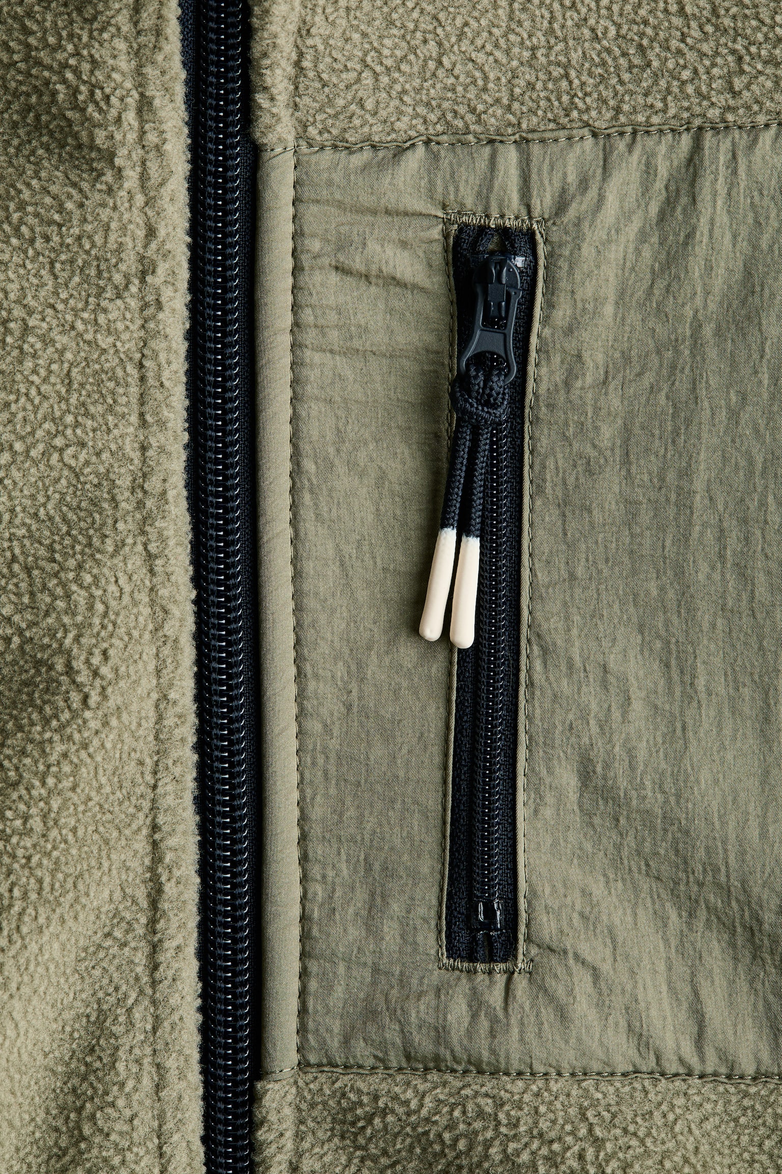 Rozpinana wiatroszczelna bluza THERMOLITE® - Zieleń khaki - 2