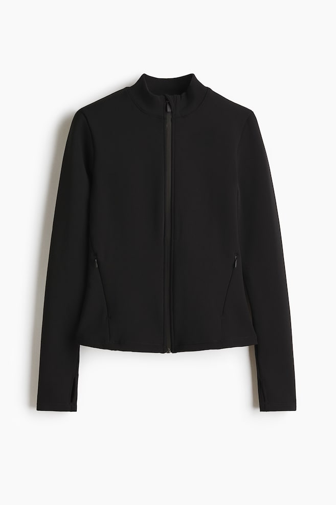 Warming Slim Fit sports jacket with ThermoMove™ - Black - 1