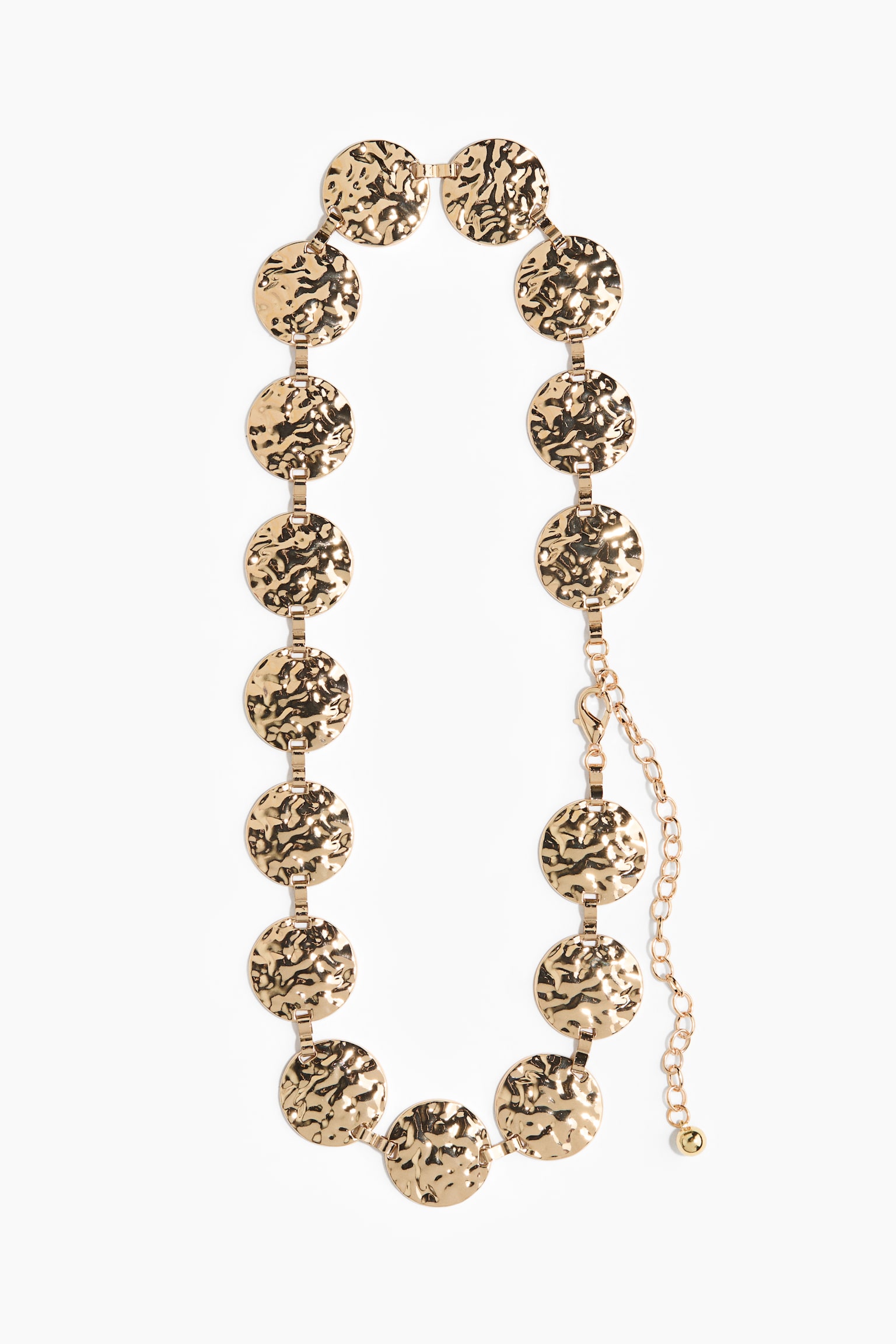 Metal-disc waist belt - Gold-coloured