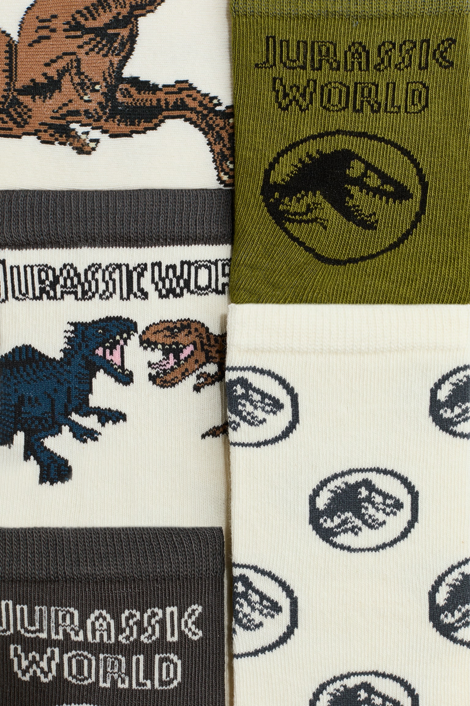 5-pack patterned socks - Khaki green/Jurassic World/Blue/Sonic the Hedgehog/Grey/Marvel Comics/Blue/Lilo & Stitch/Blue/Cars/Yellow/Pokémon/Black/Batman/Blue/The Avengers/Mint green/Bluey/Blue/Paw Patrol - 3