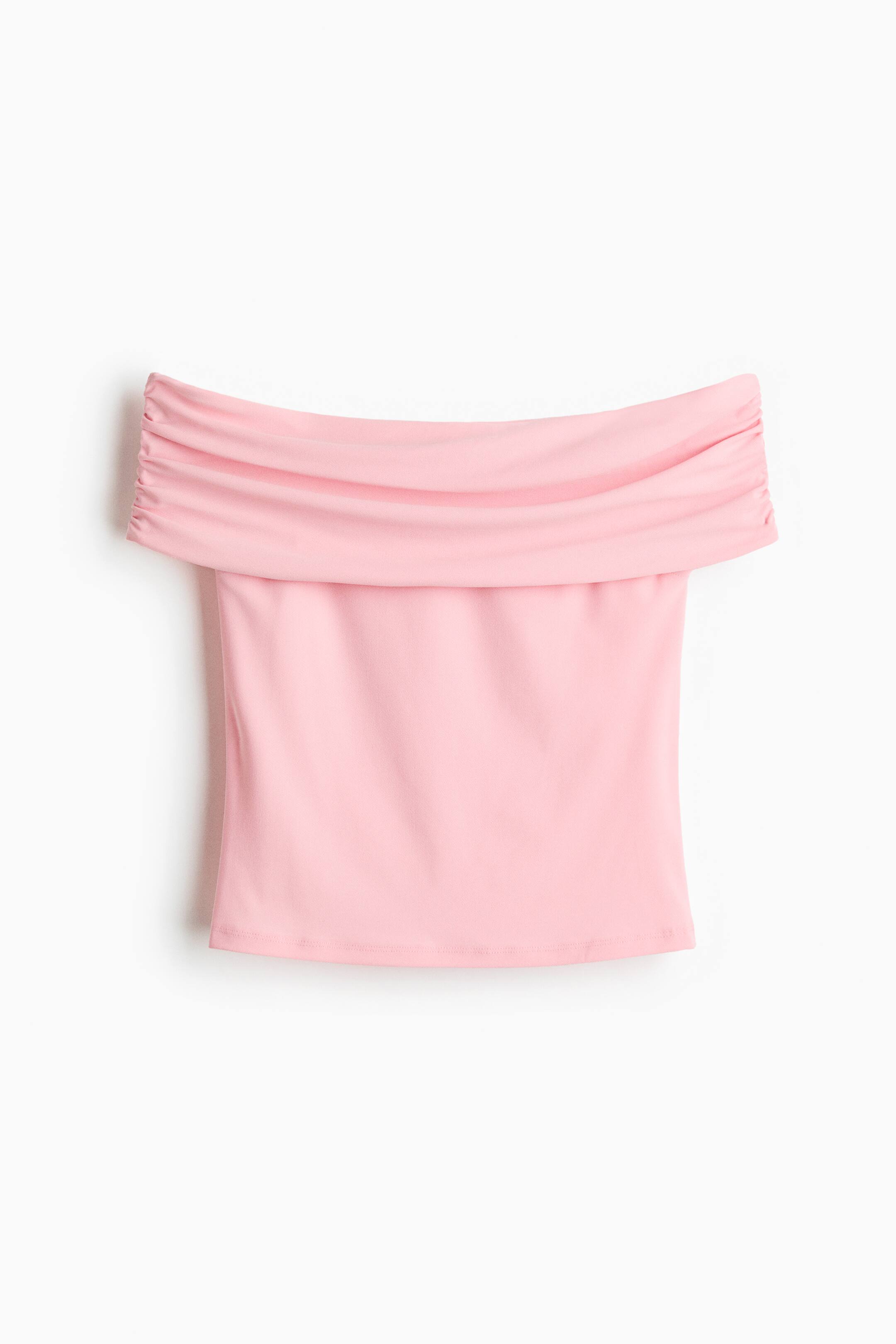 View larger image: Draped Off The Shoulder Top - Light pink - Ladies | H&M AU 3