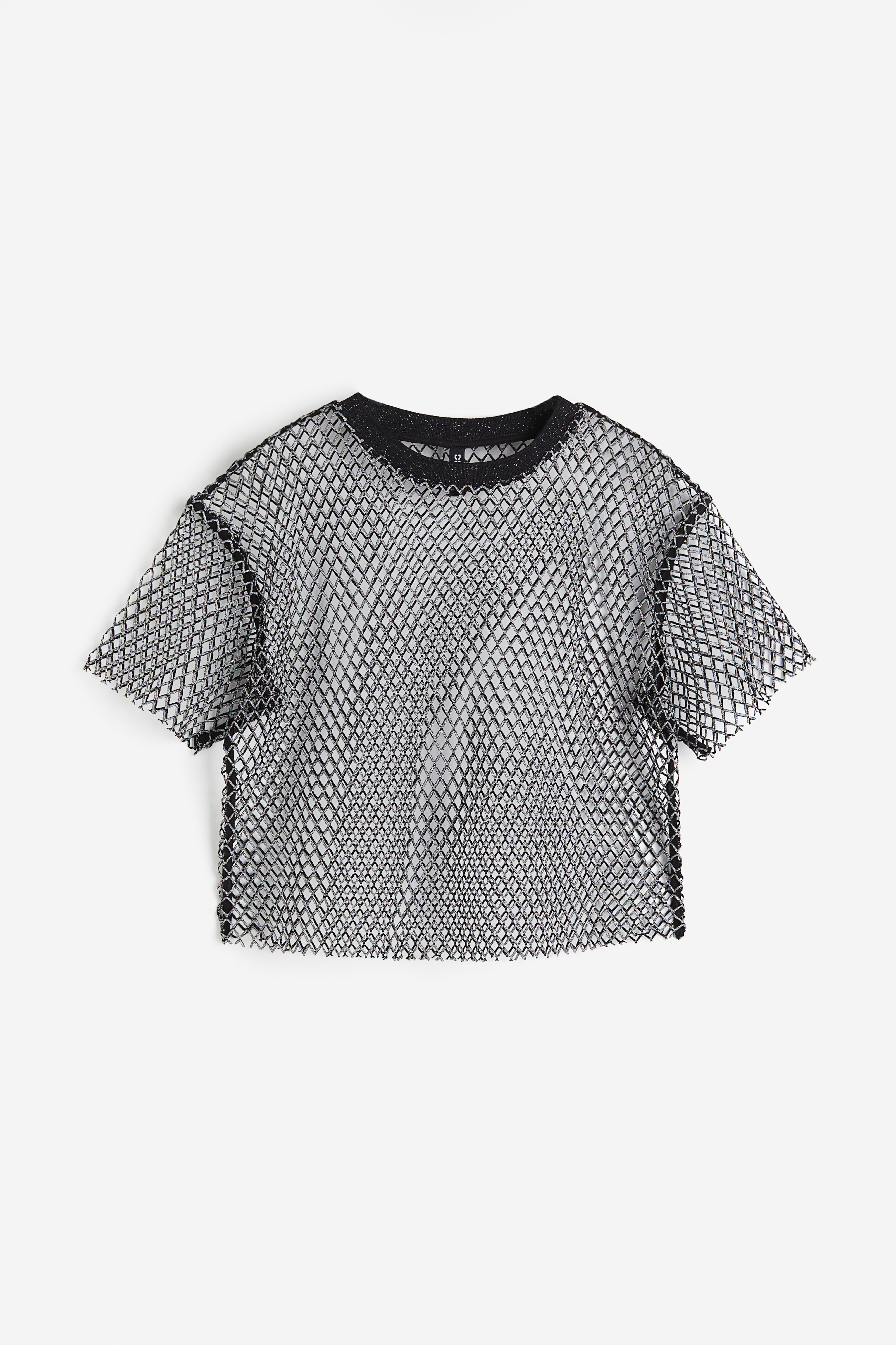 Black mesh top h&m best sale