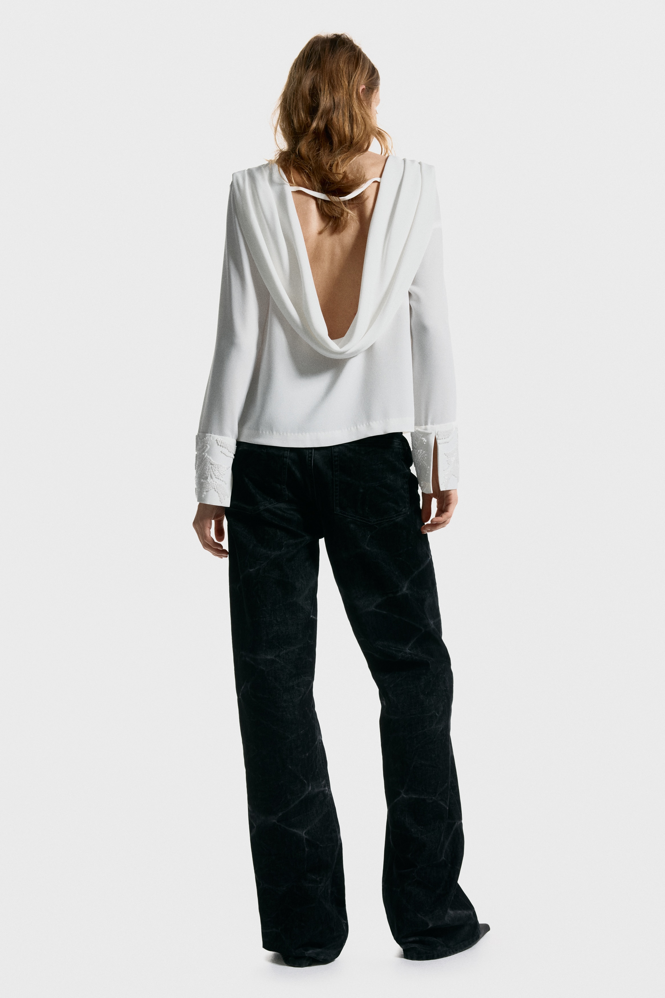Flocked jeans
