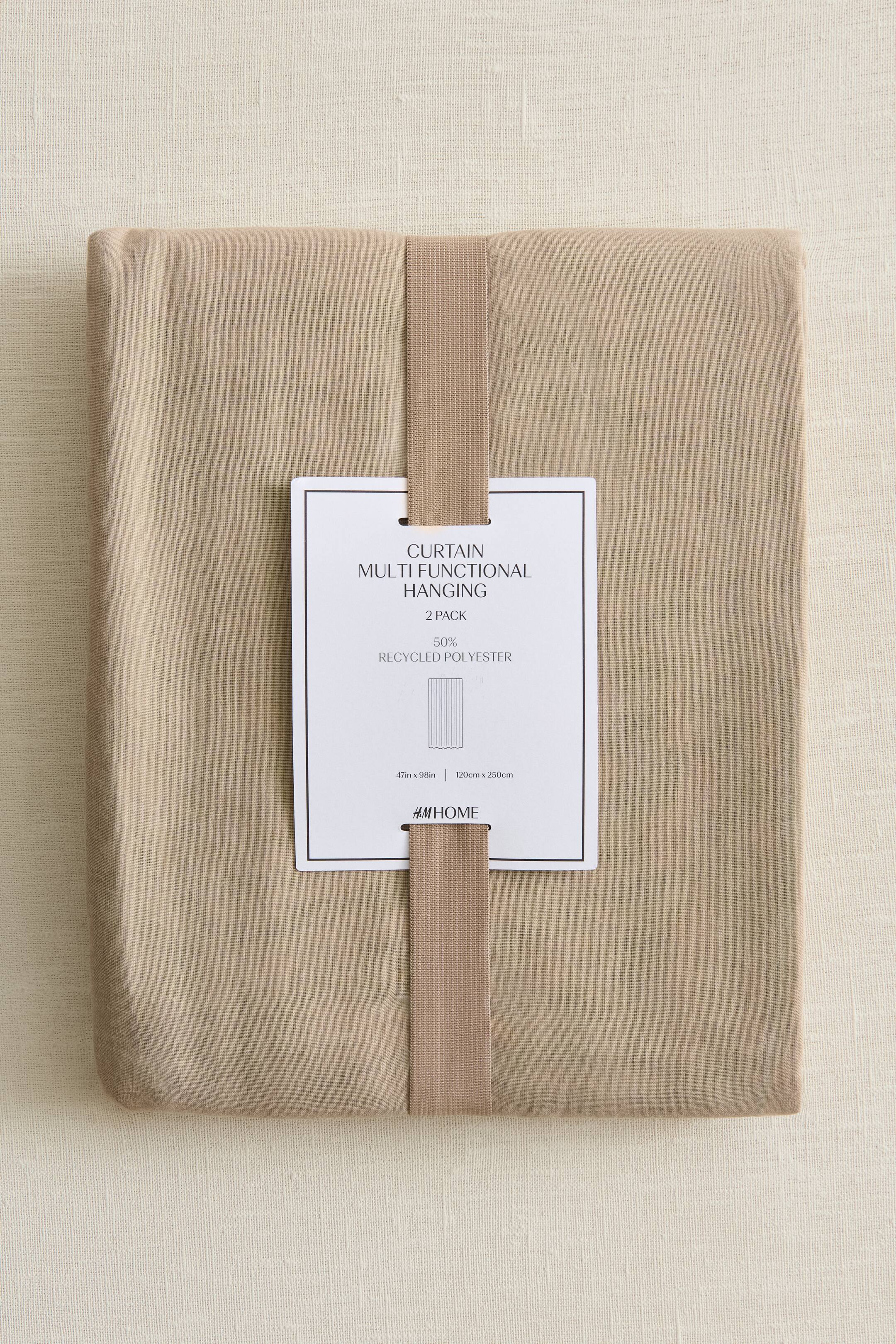 View larger image: 2-pack curtain lengths - Beige - Home All | H&M IN 2