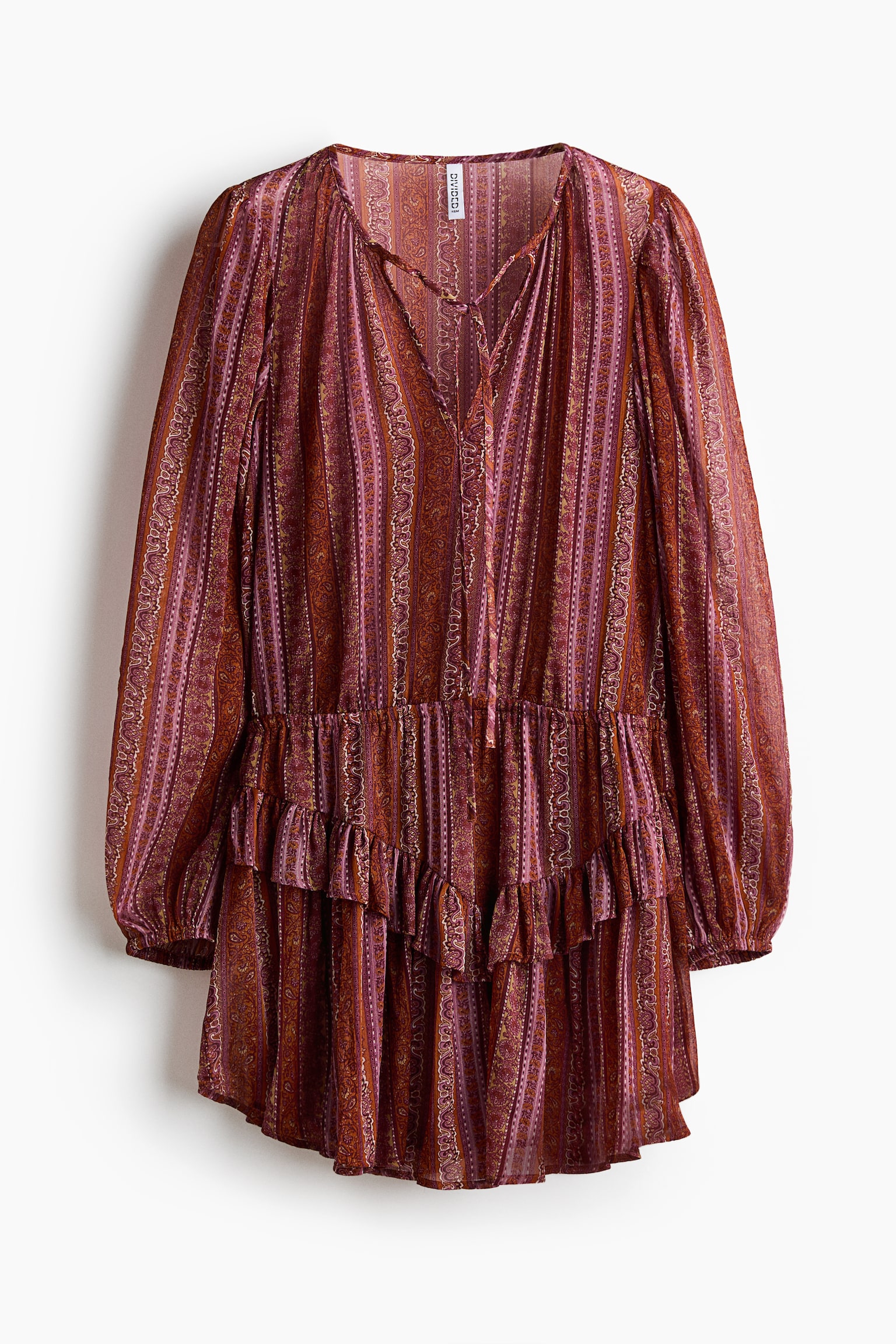 Flounce-trimmed dress - 2