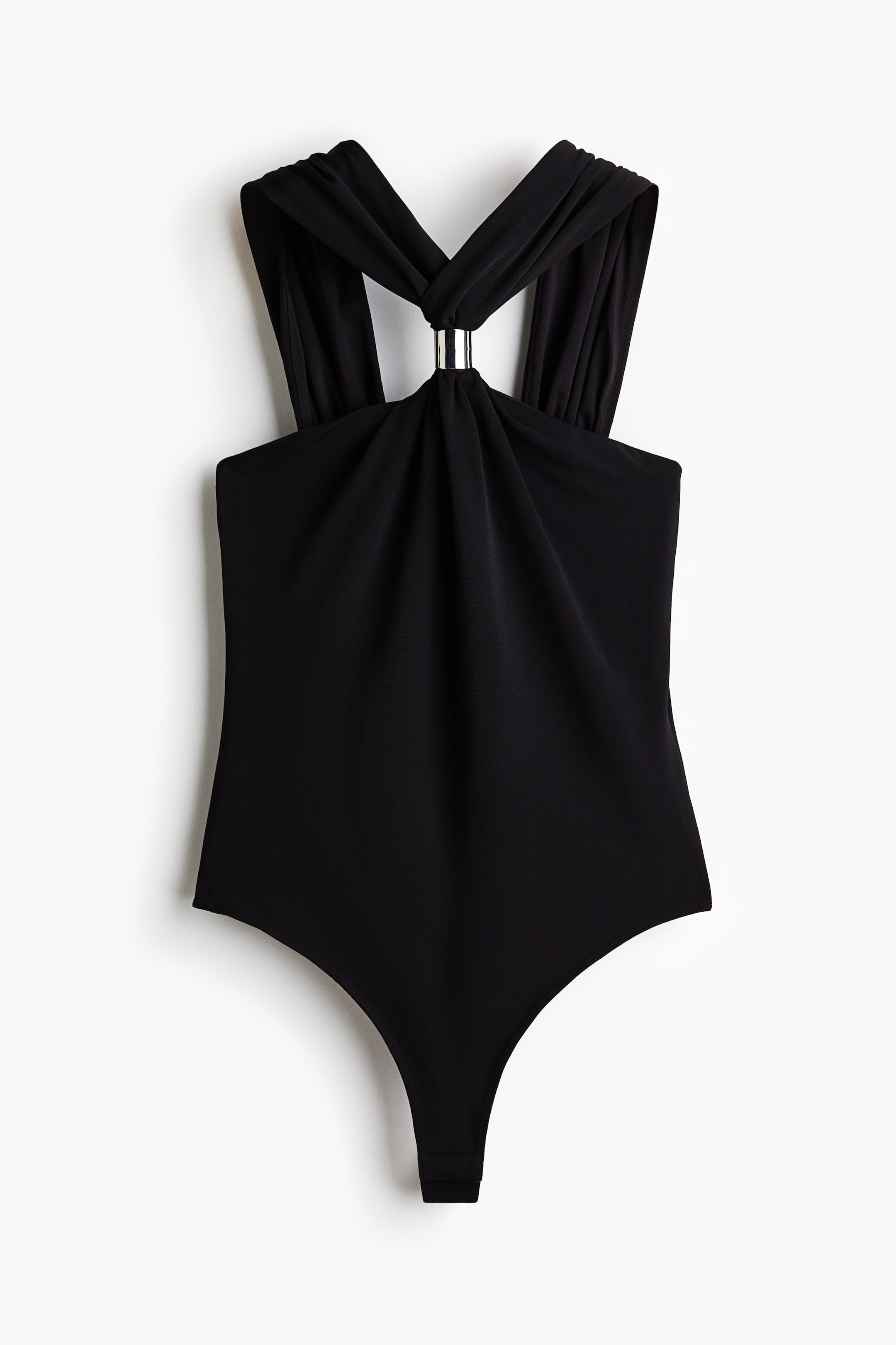 View larger image: Crêpe Bodysuit - Black - Ladies | H&M AU 5