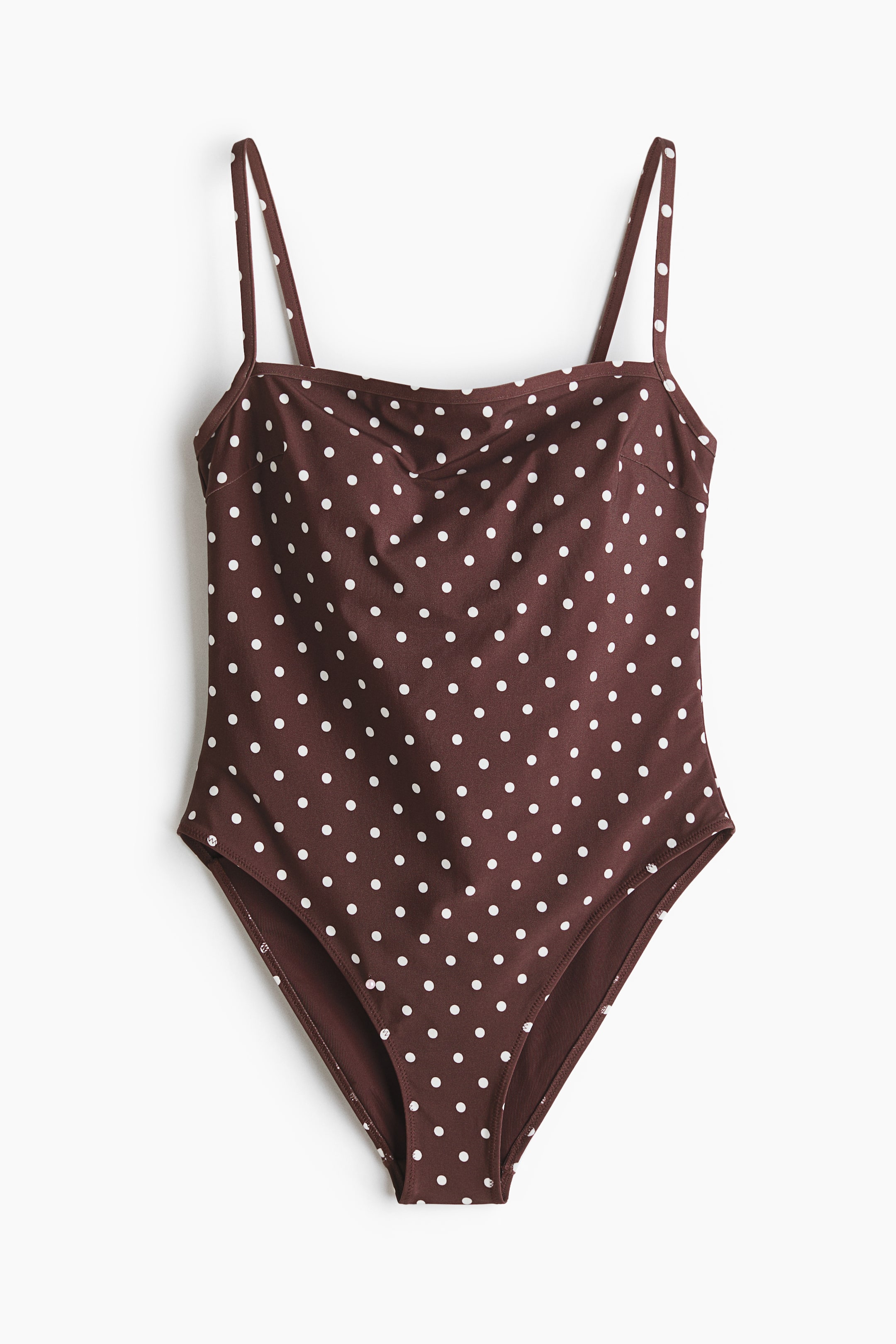 Padded-Cup High-Leg Swimsuit