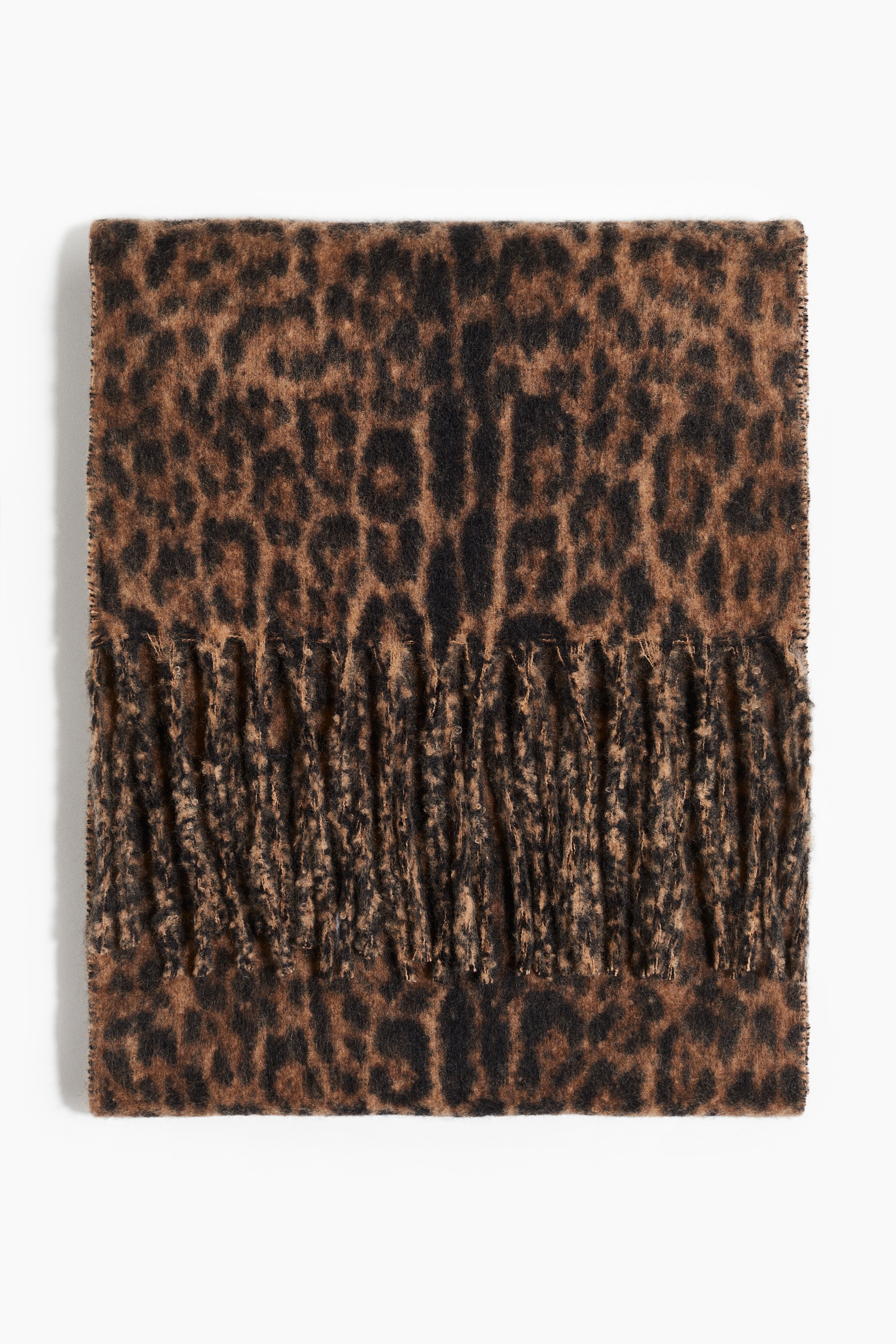 Halsduk med fransar - Beige/Leopardmönstrad/Brun/Rutig/Mörkgrå/Rutig/Crèmevit/Blårutig