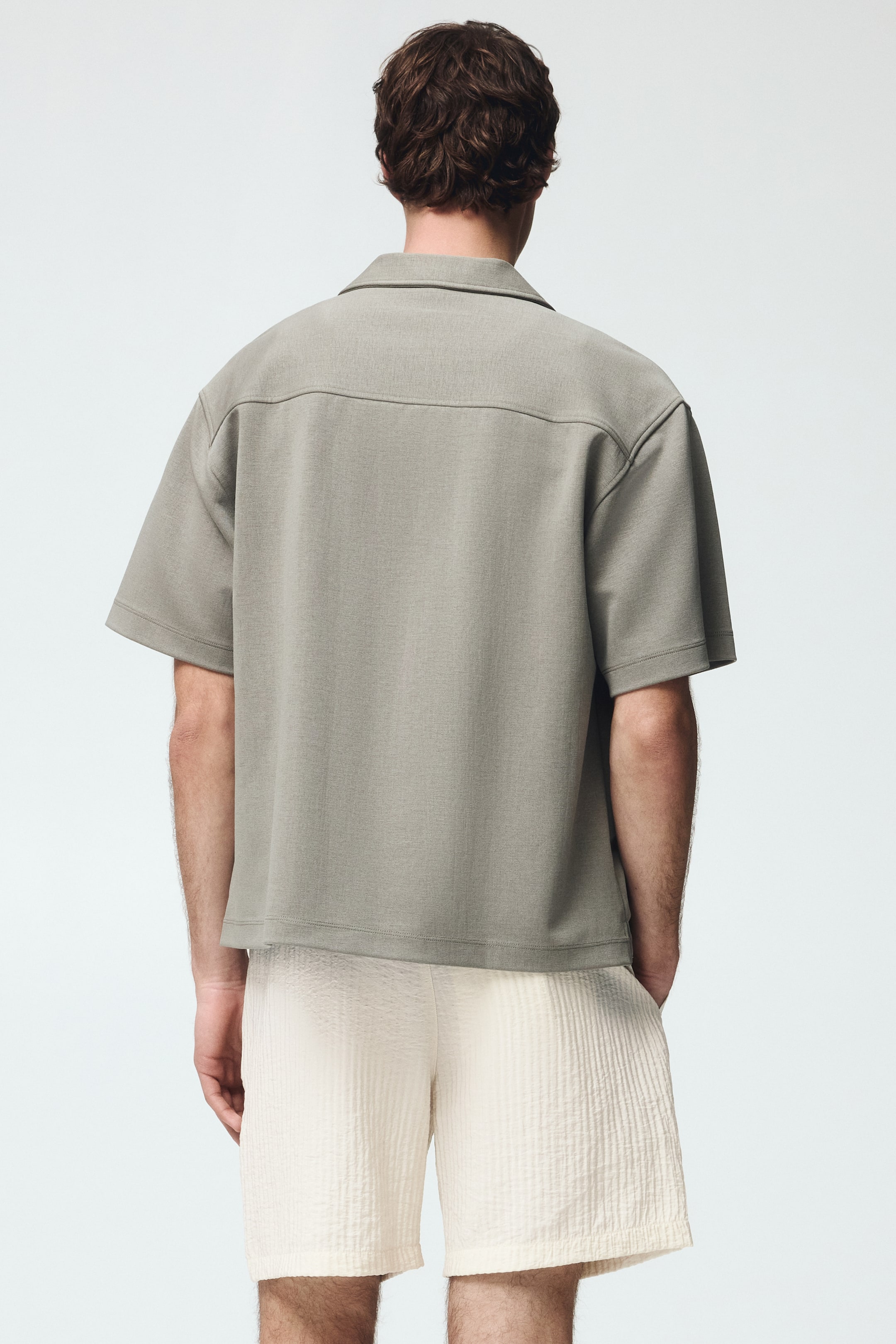 Relaxed-Fit Textured Shorts