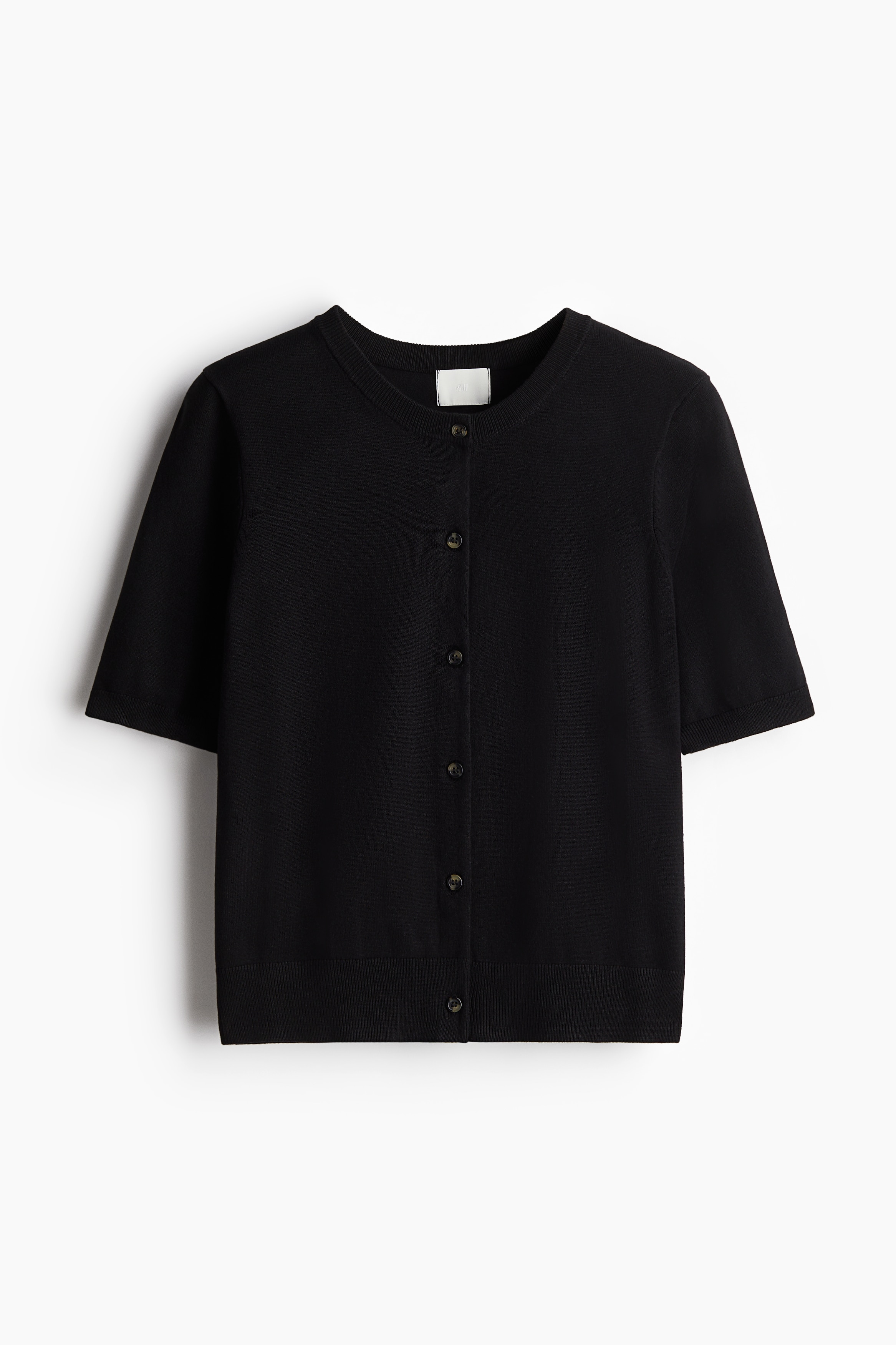 半袖カーディガン - ブラック - レディース | H&M JP