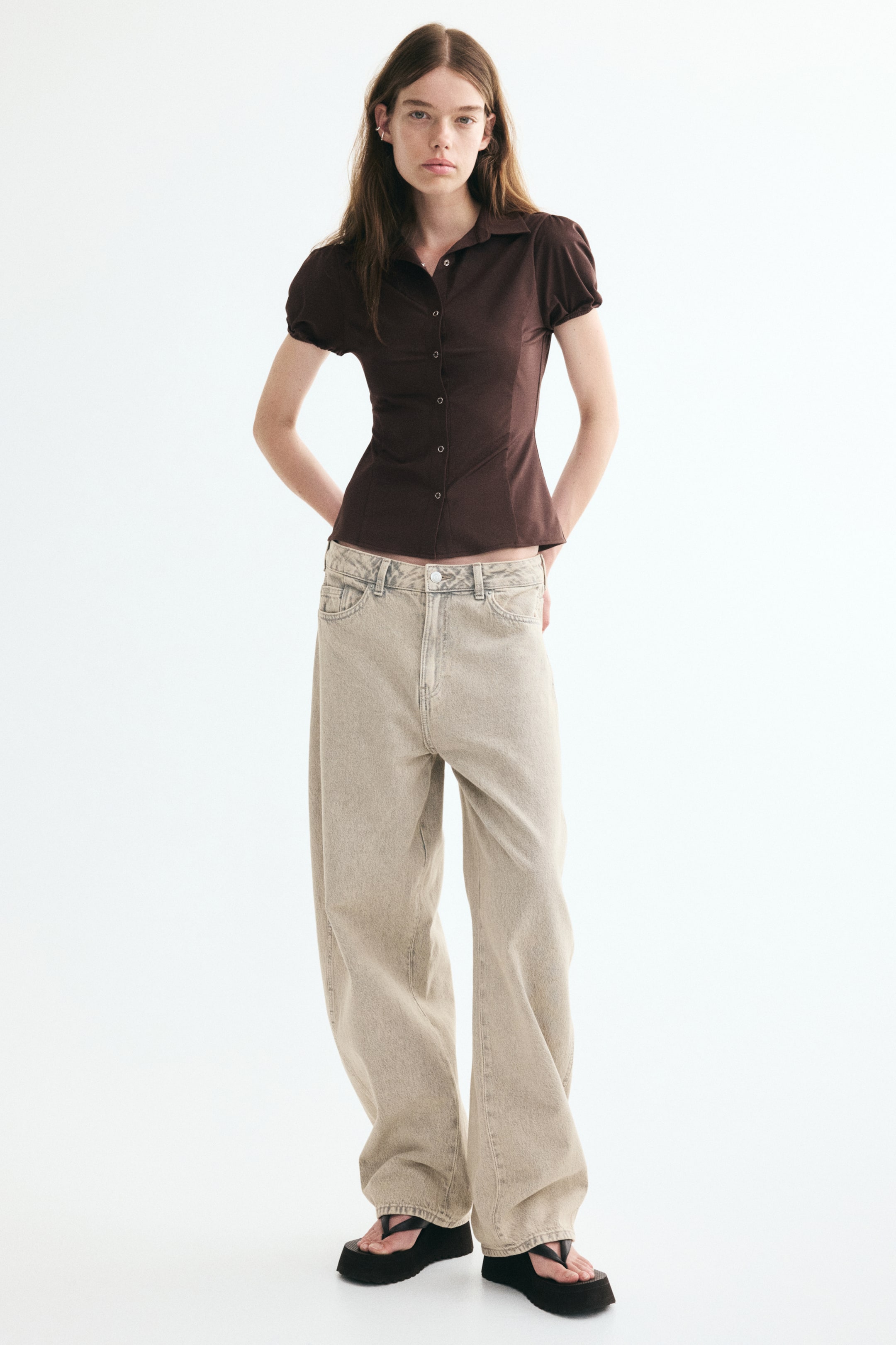 Puff-Sleeved Top