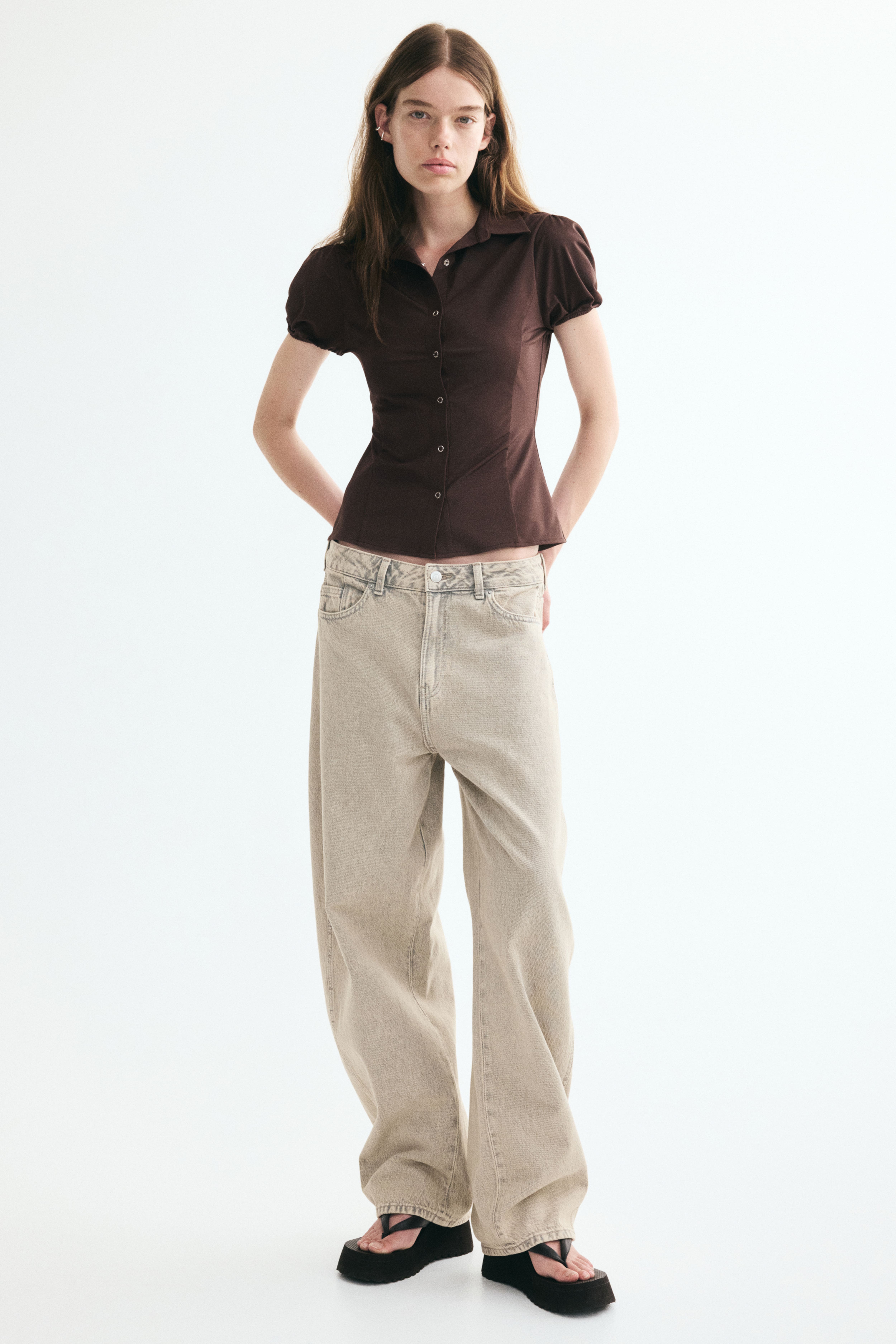 Puff-Sleeved Top