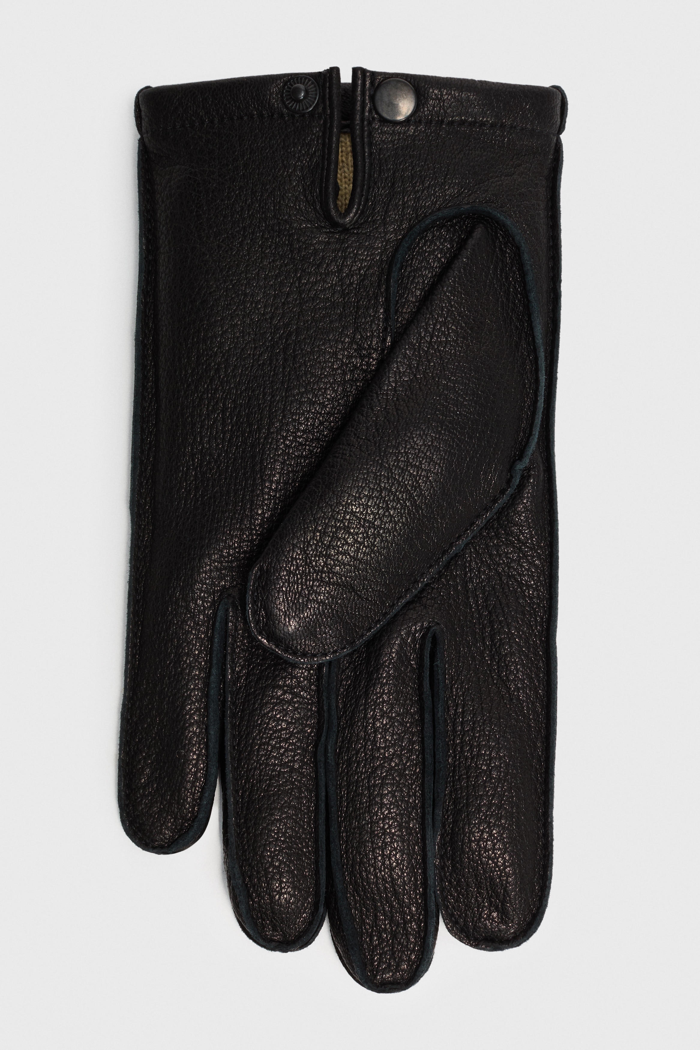 真皮手套 - 黑色