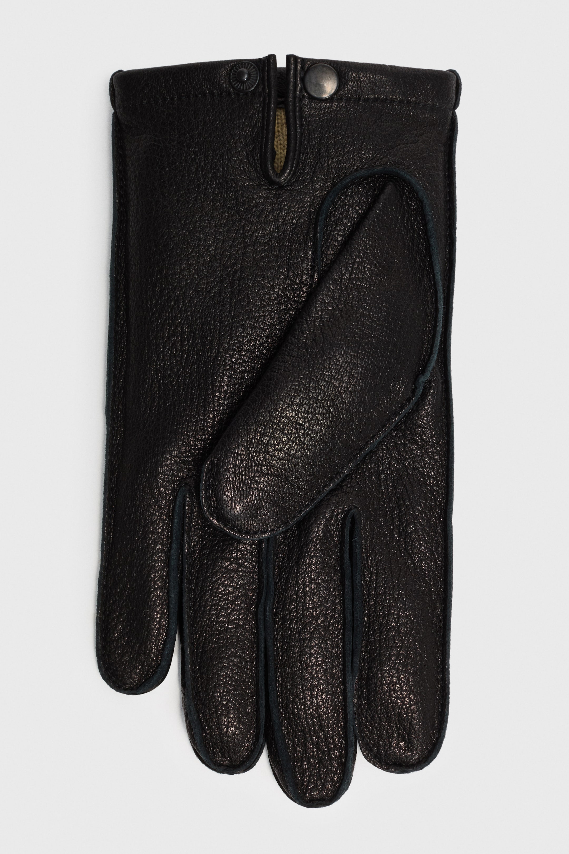 查看大圖: 真皮手套 - 黑色 - Men | H&M 1