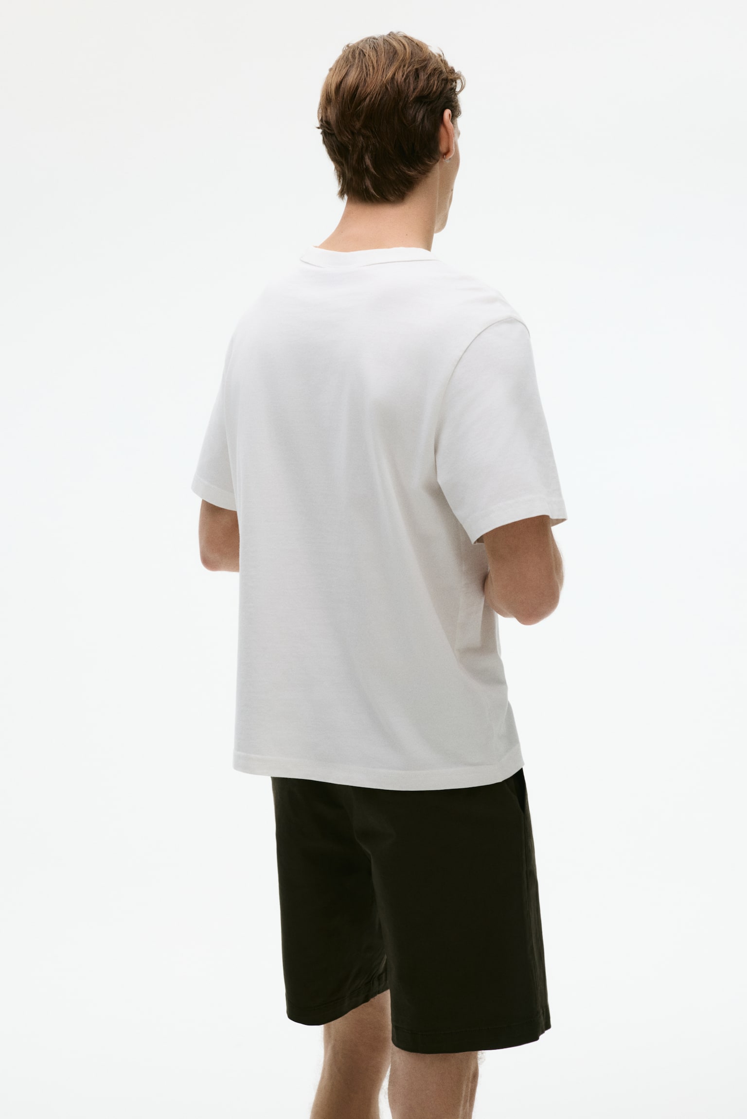 Quần short chino Regular Fit - Màu xanh kaki đậm/Màu đen/Dark blue/Màu be khói - 7