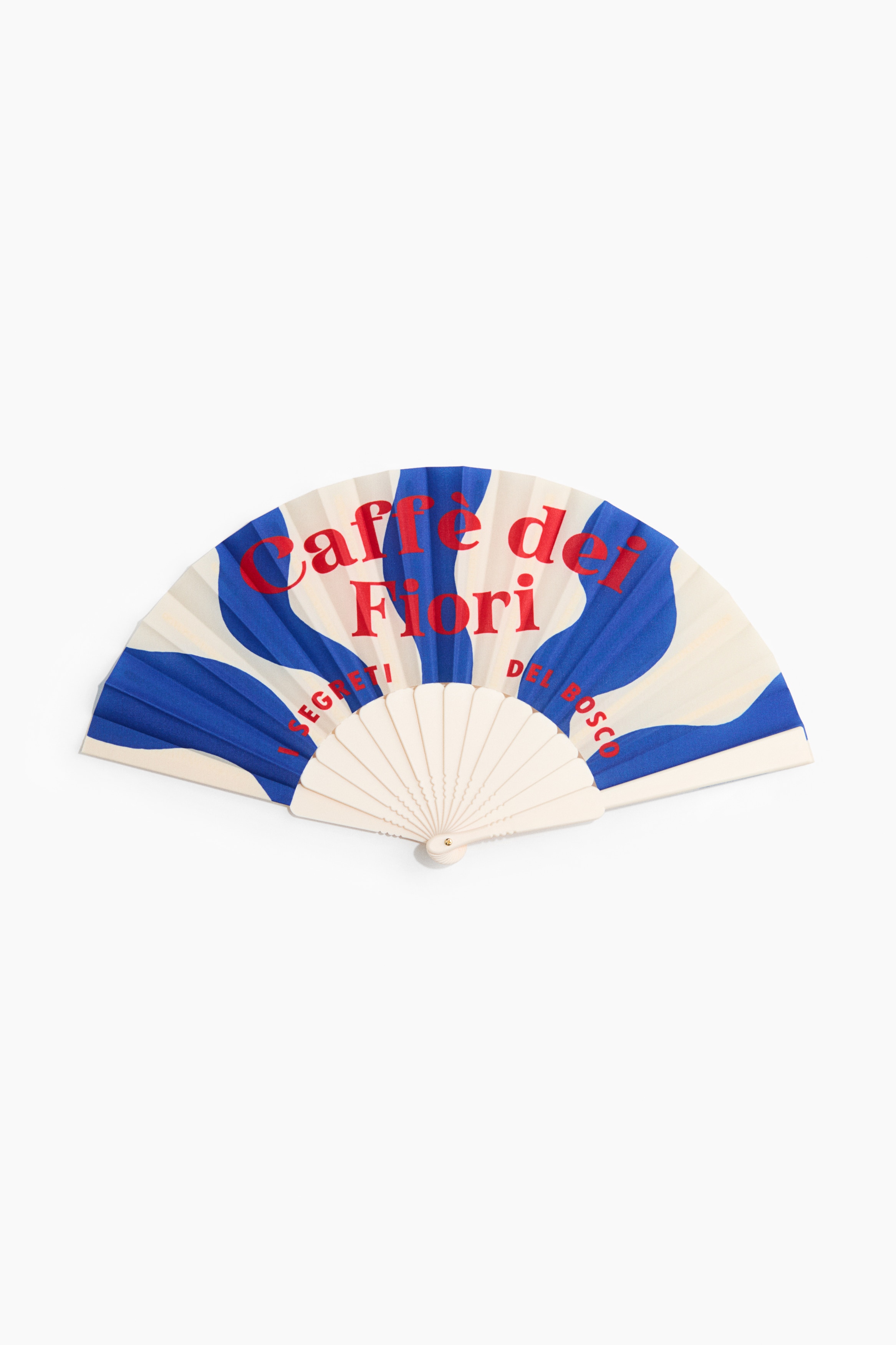 Folding Fan - Cream/striped/Light yellow/Dark red/Black/Black/zebra print/Dark pink/Bright red