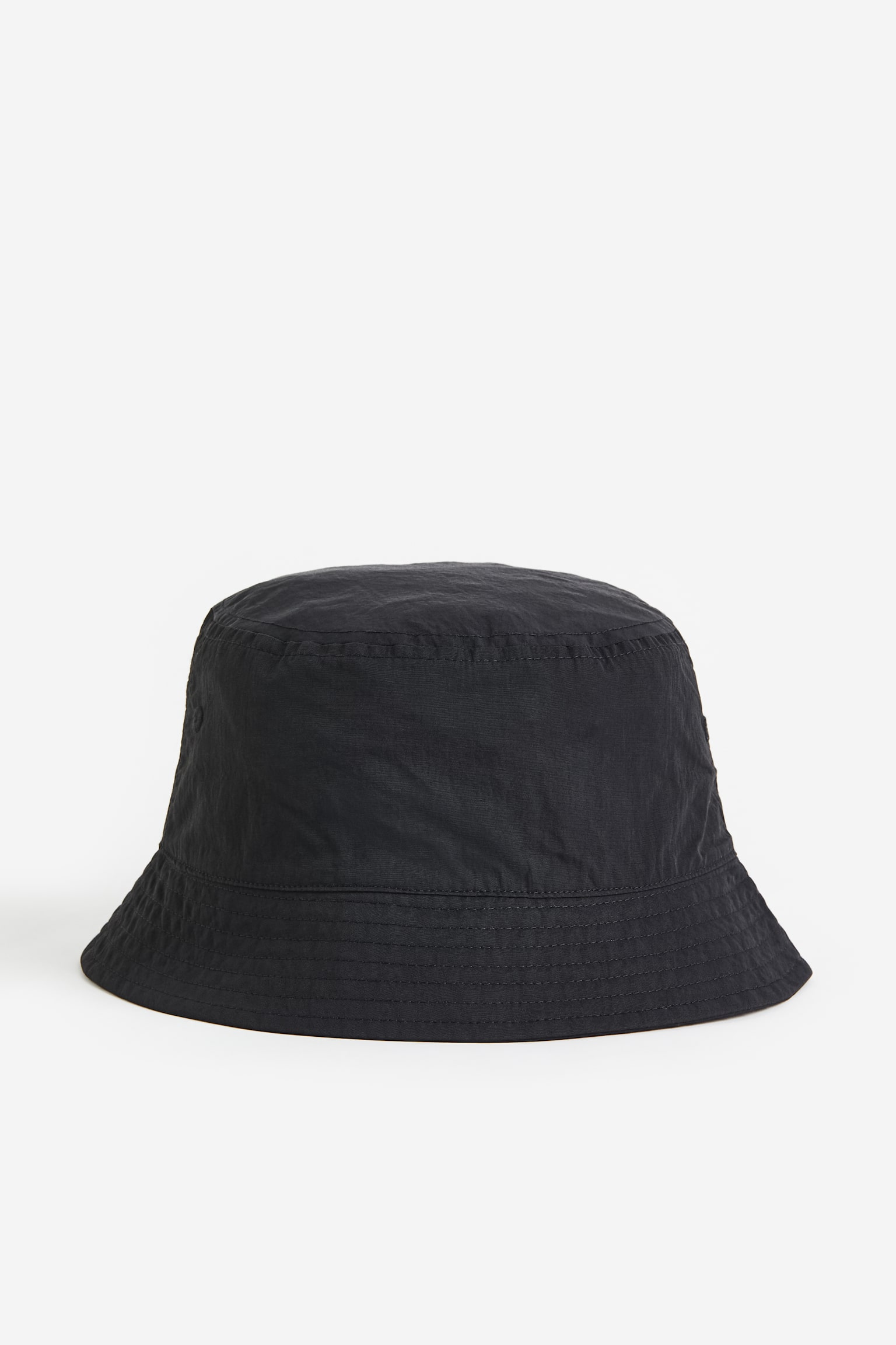 Nylon Bucket Hat - Black/Beige - 1