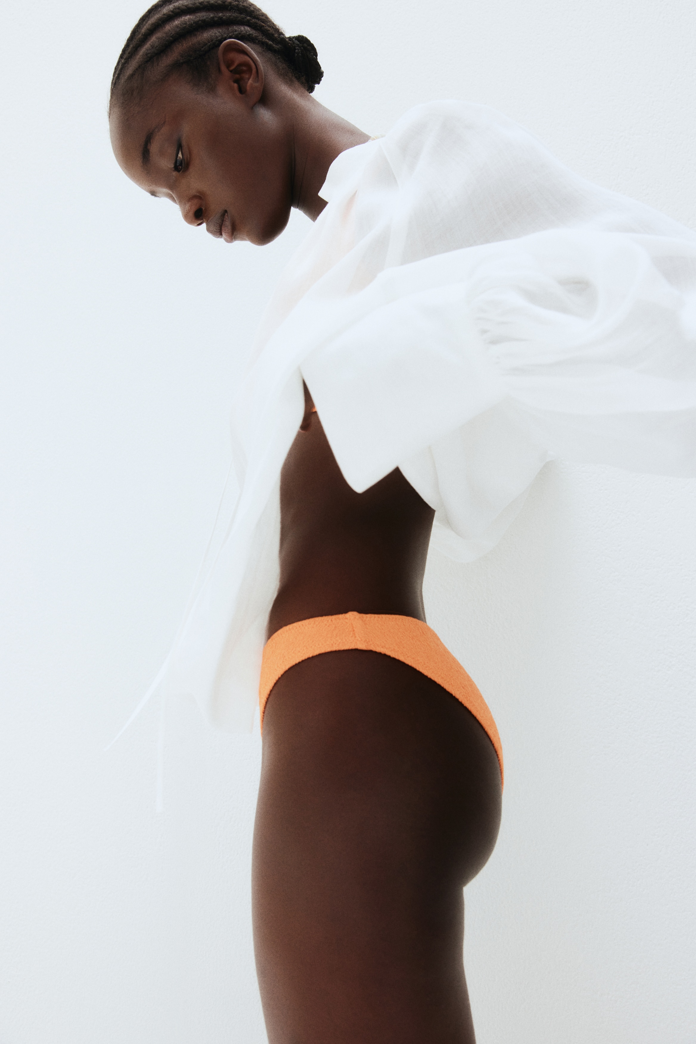 Cheeky Bikini Bottoms - Orange/Coral red/Pistachio green/White/floral